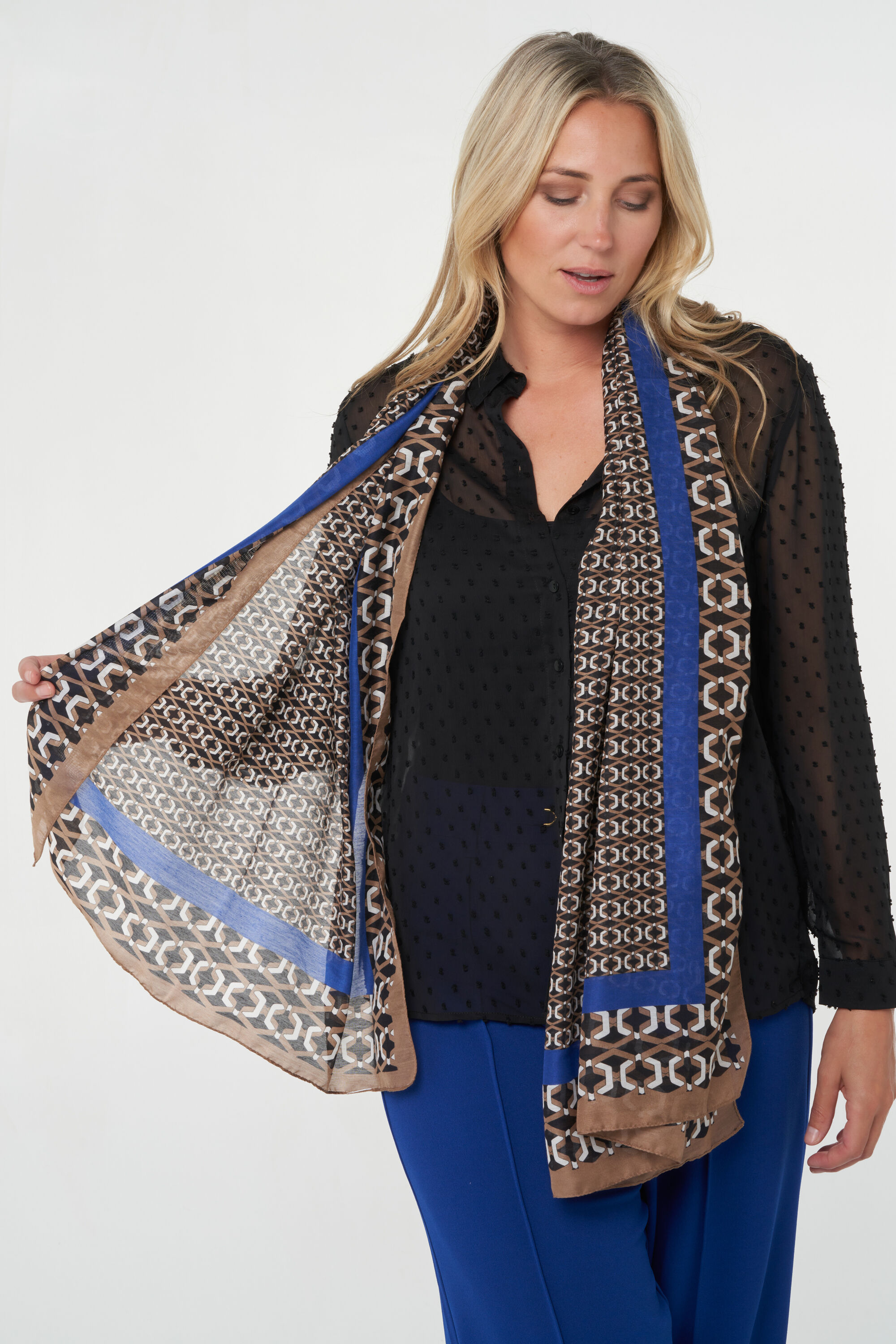 Schal mit Grafik-Print image number 0