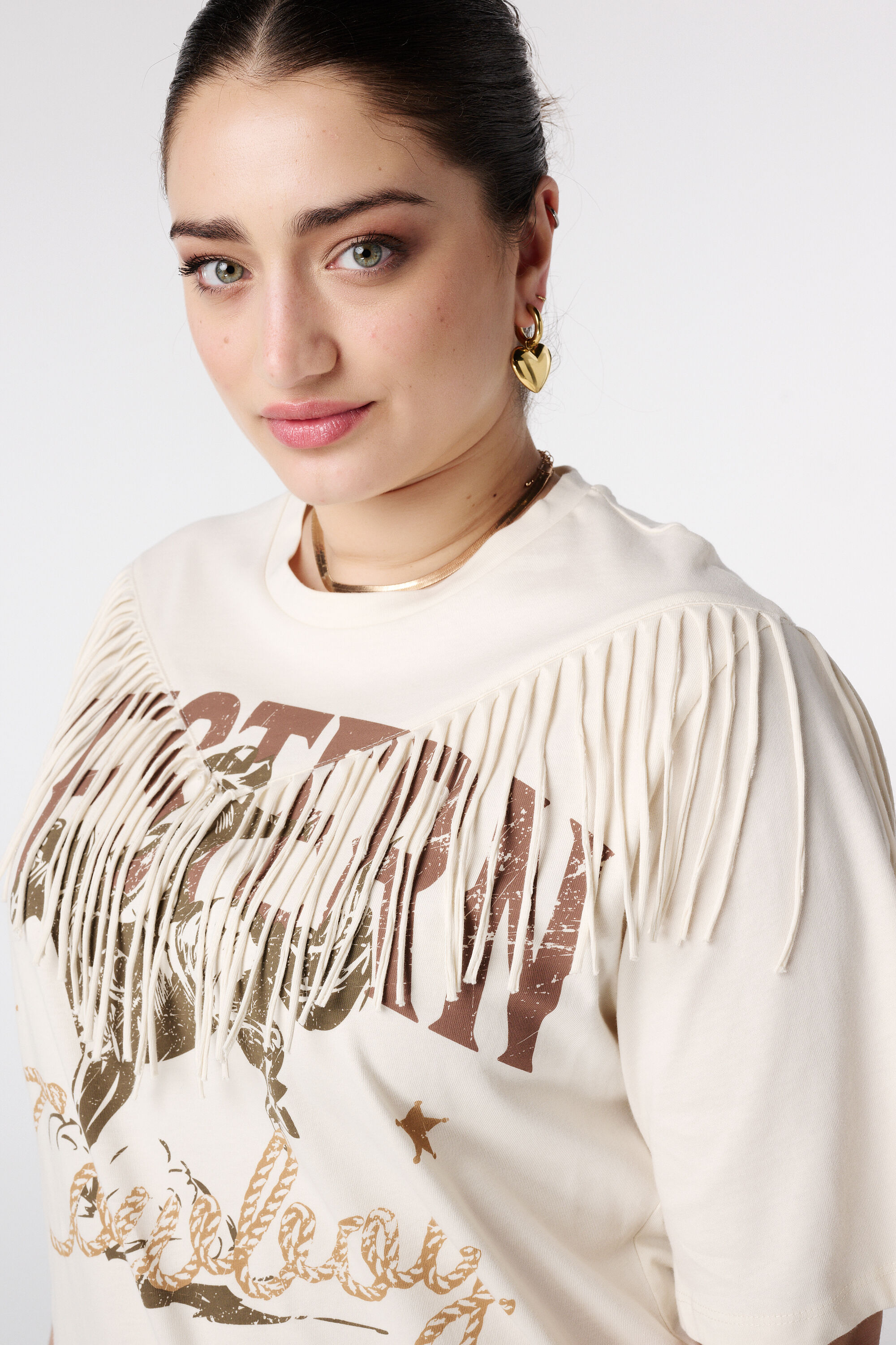 Western-T-Shirt mit Fransen image number 4