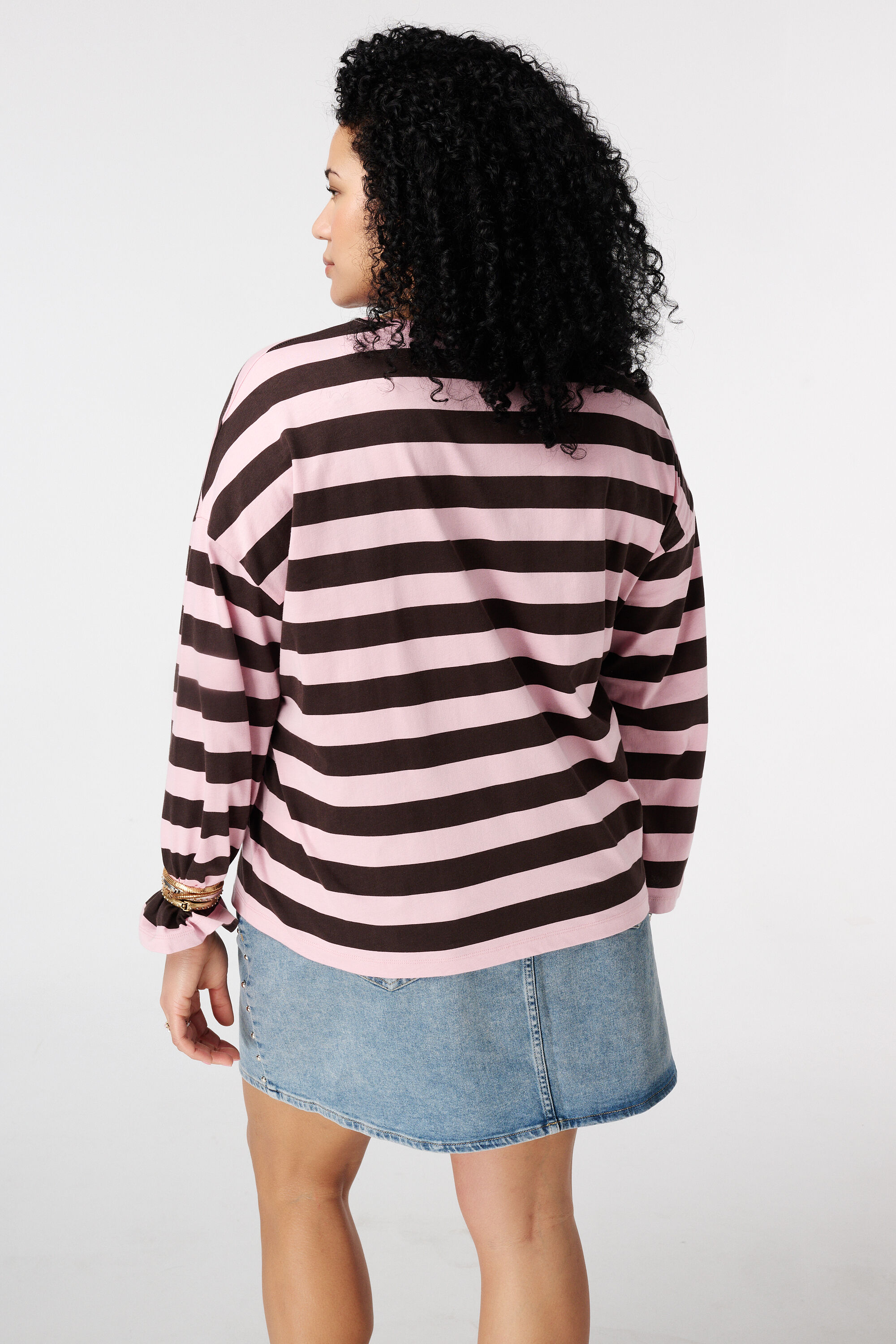 Gestreiftes Langarmshirt image number 3