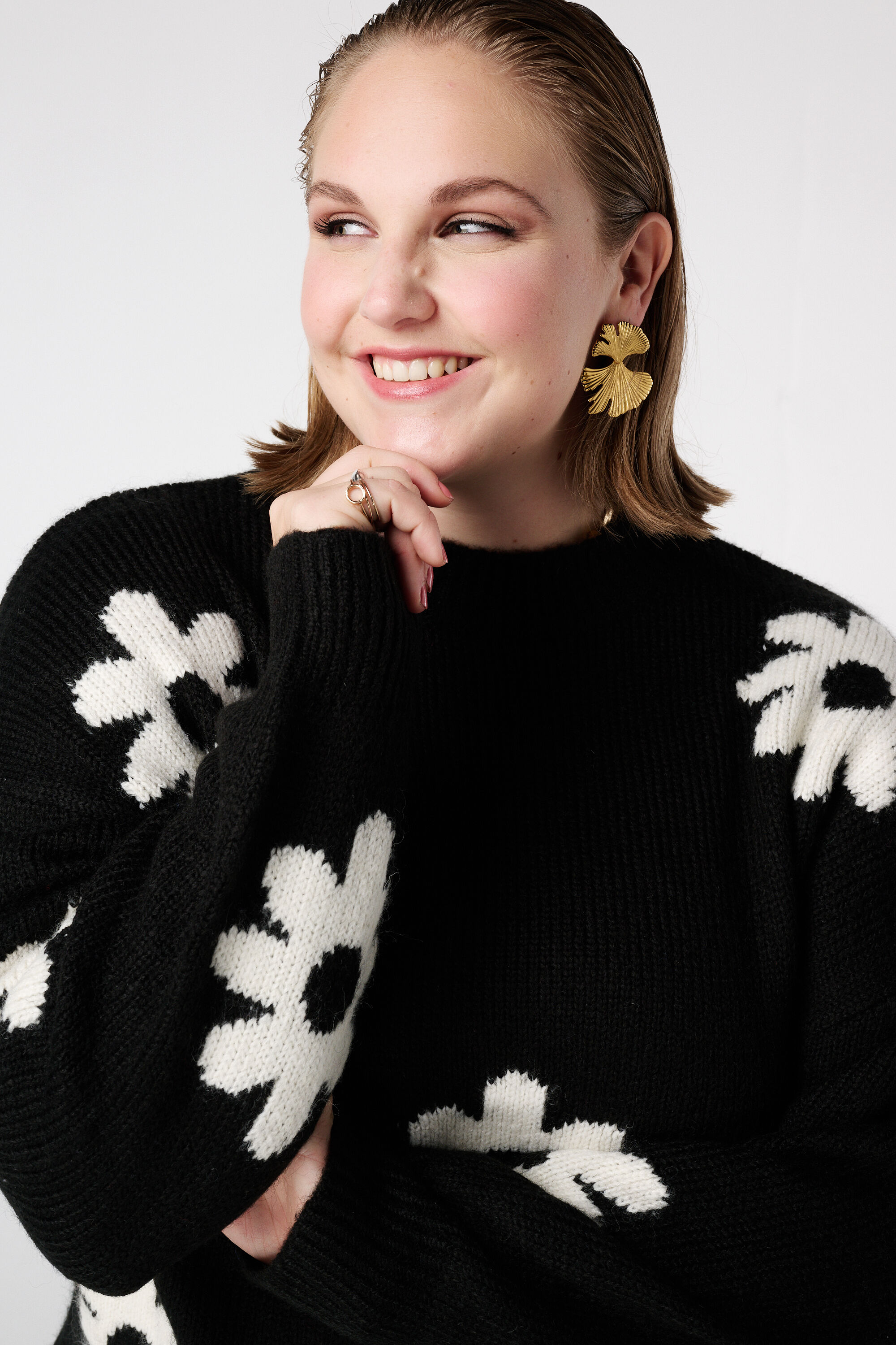 Pullover mit Blumenprint image number 4