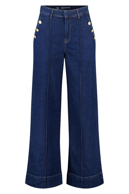 Loose-Leg-Jeans mit Ziernähten