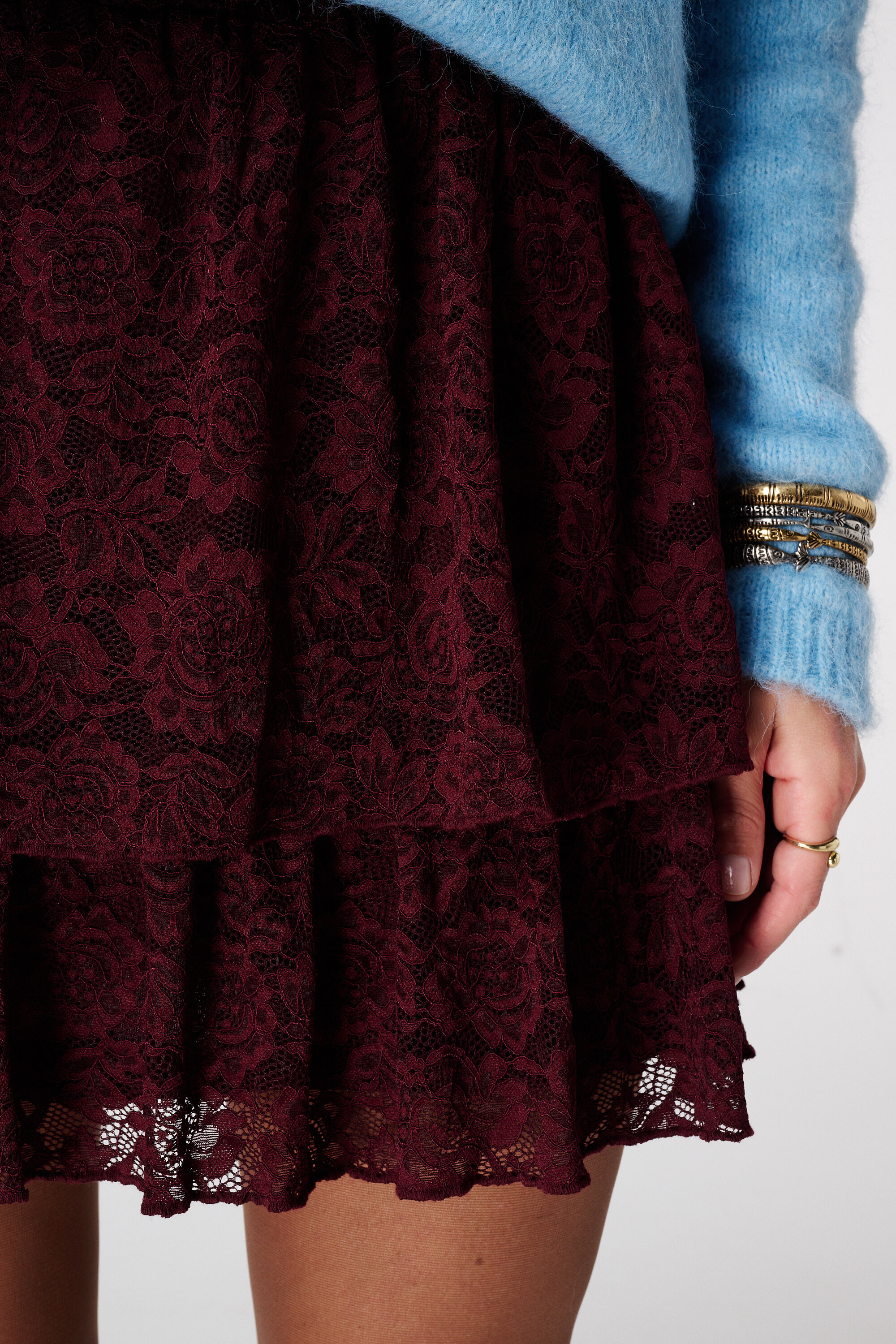 Spitzenrock mit Volants image number 4