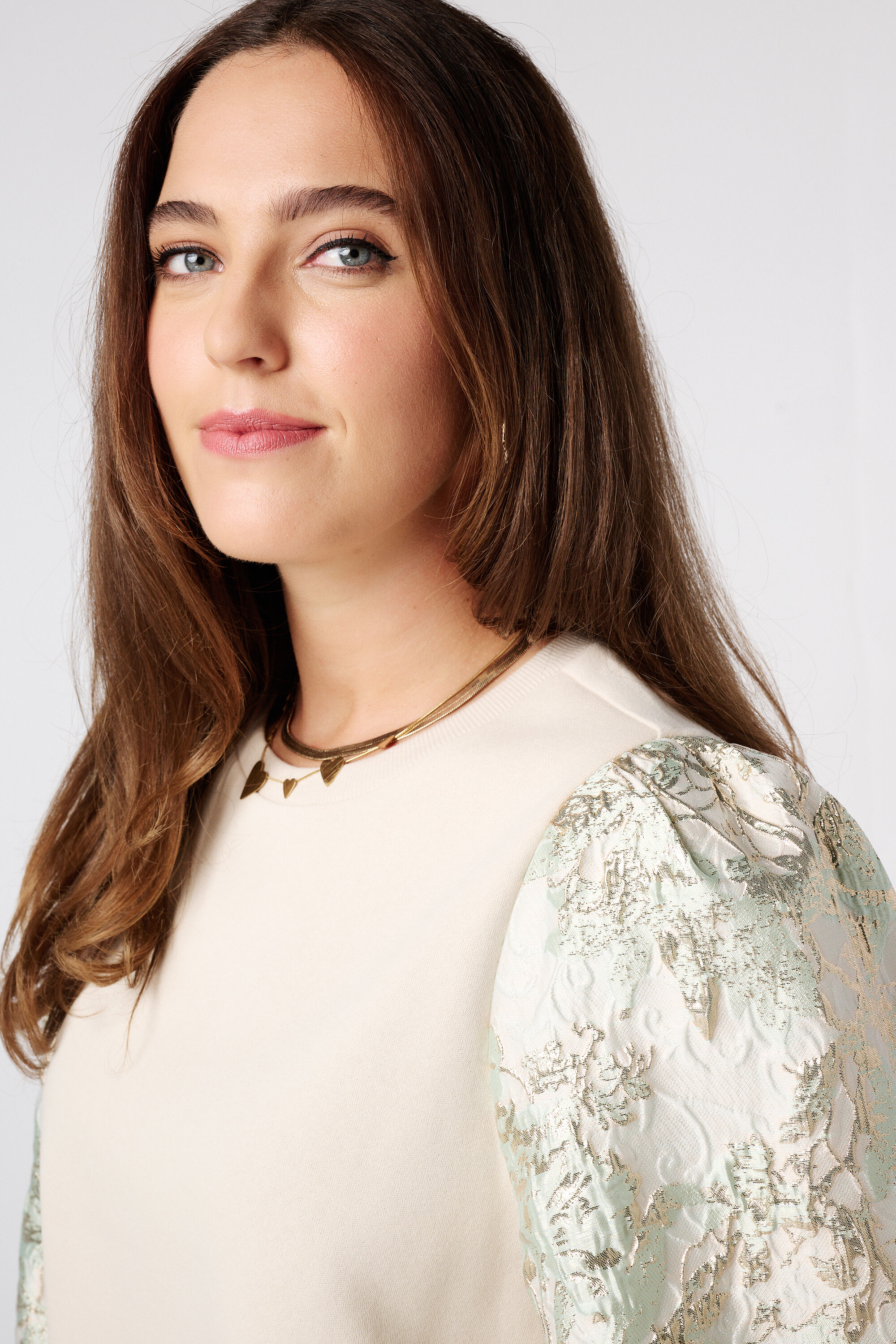 Sweatshirt mit Jacquard&auml;rmeln image number 4