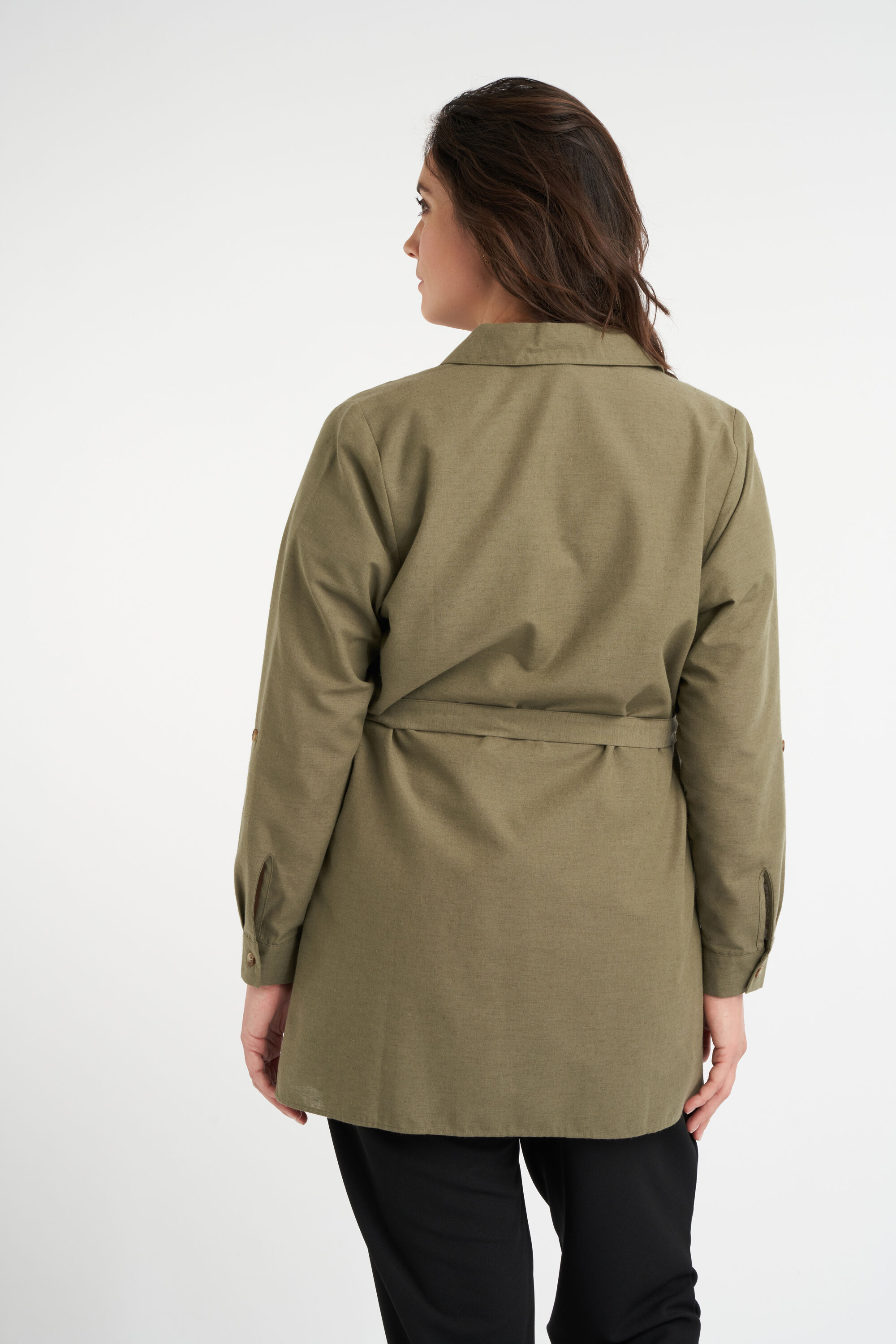 Jacke mit Bindeg&uuml;rtel  image number 4