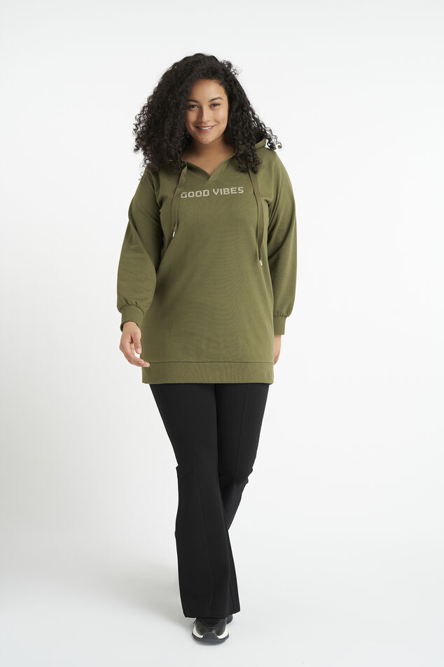 Langes Sweatshirt mit Print image number 5