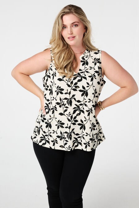 Bedrucktes ärmelloses Top Bedrucktes ärmelloses Top