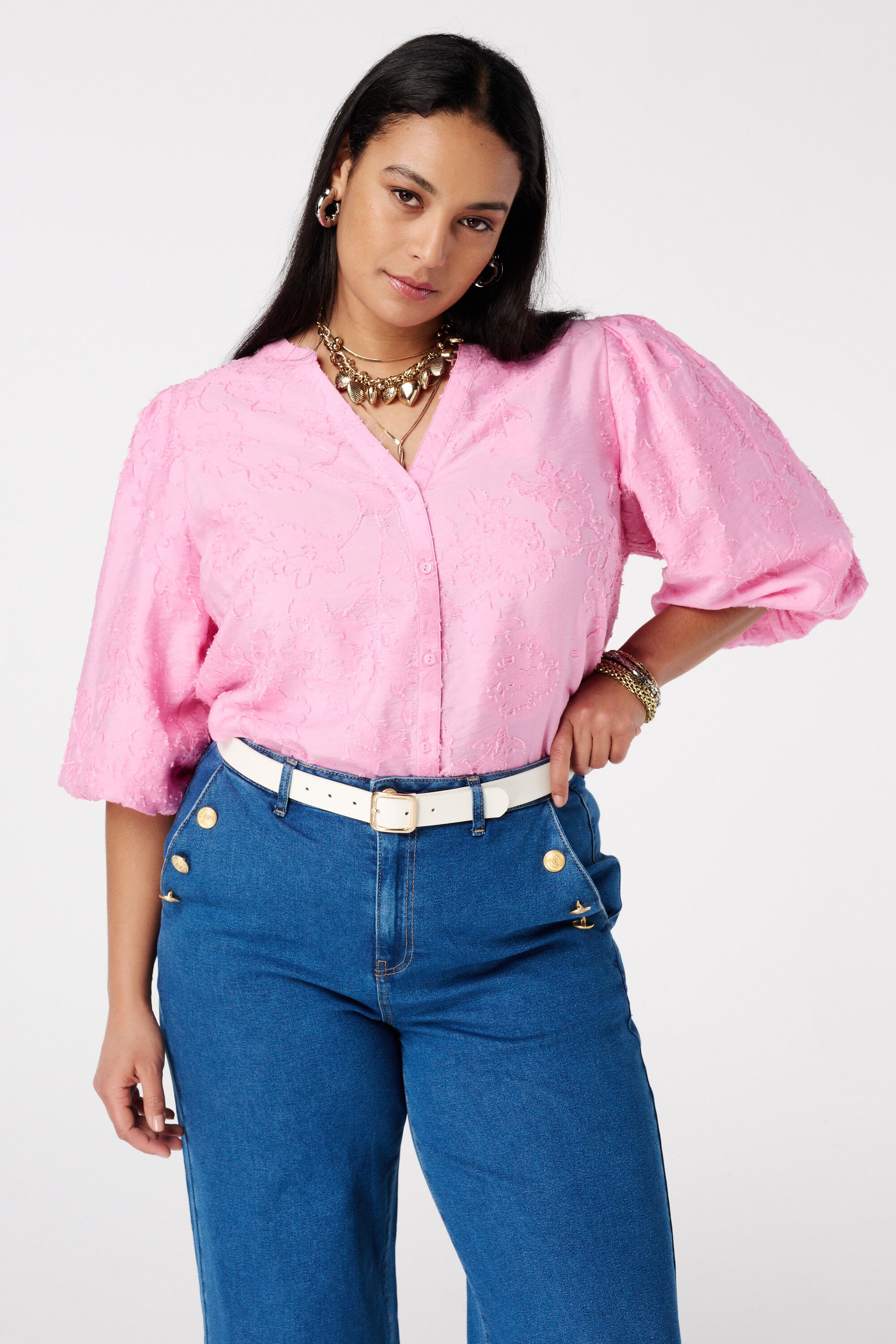 Imitation Lederg&uuml;rtel mit goldener Schnalle