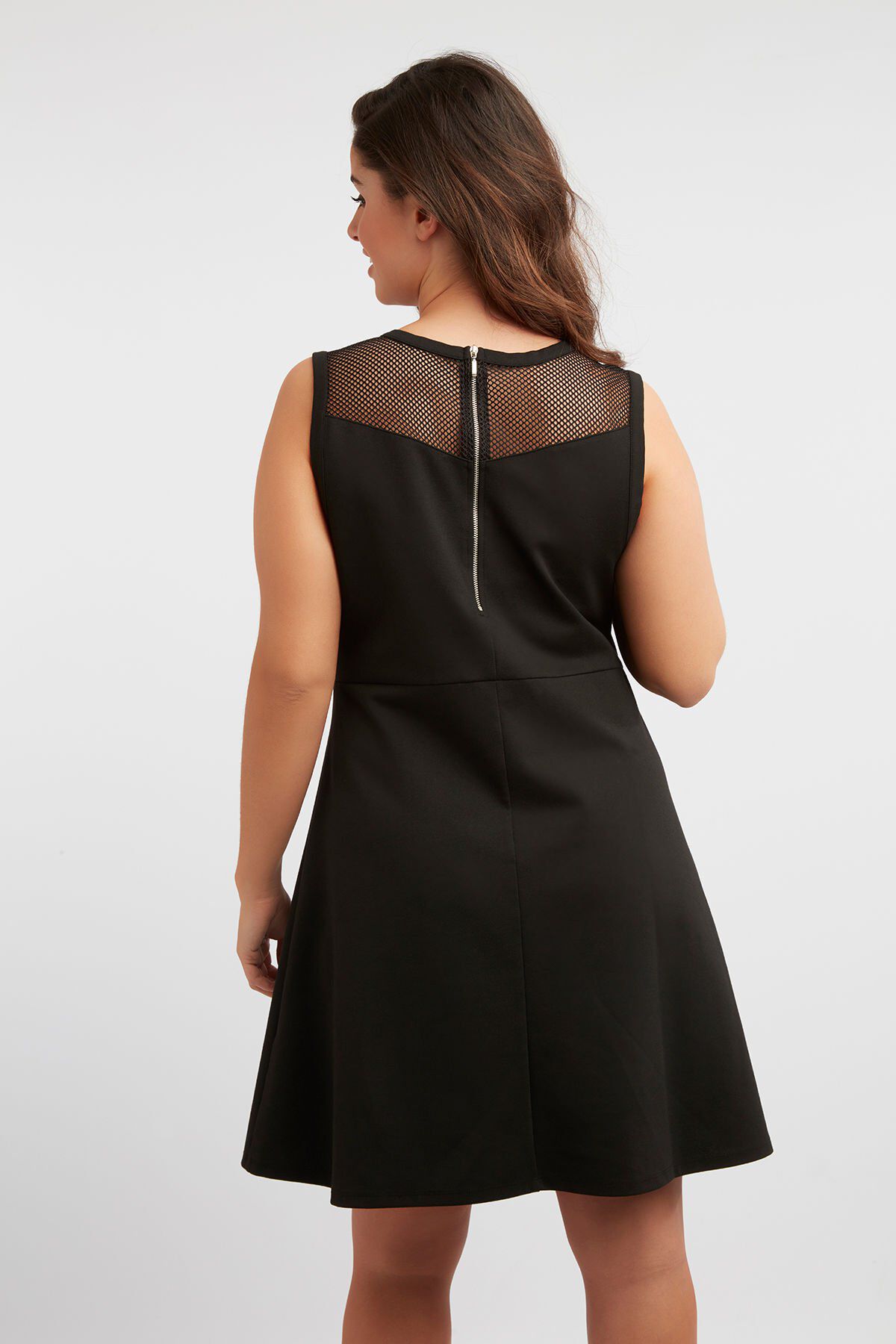 &Auml;rmelloses Mesh-Kleid image number 3