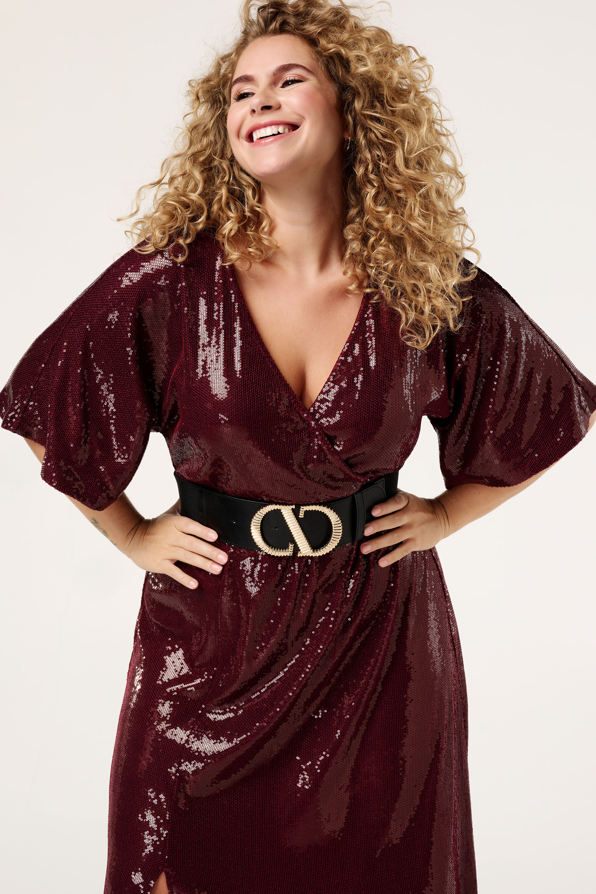 Maxikleid mit Pailletten  image number 5