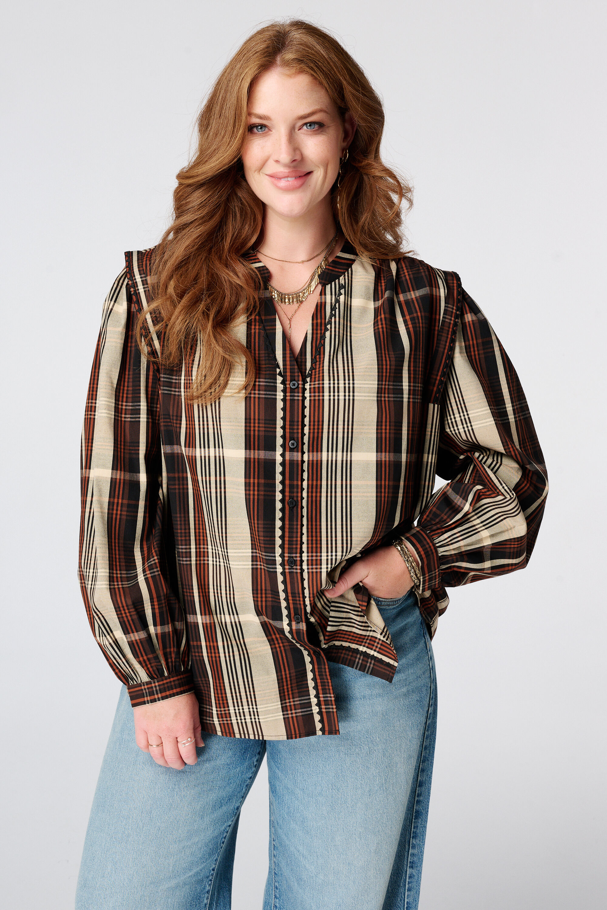 Karobluse mit Volant&auml;rmeln