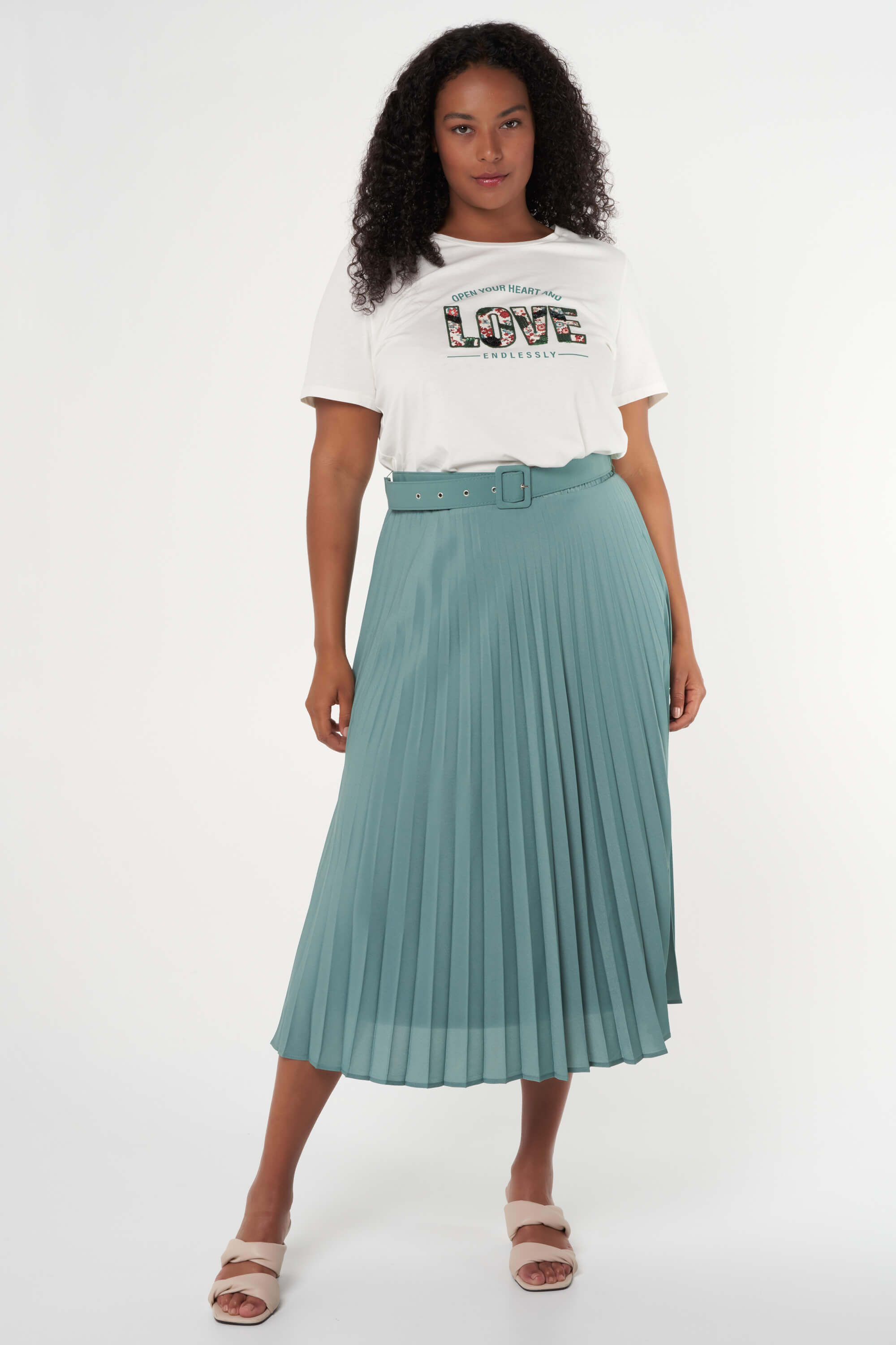 Faltenrock in Midi-L&auml;nge image number 7