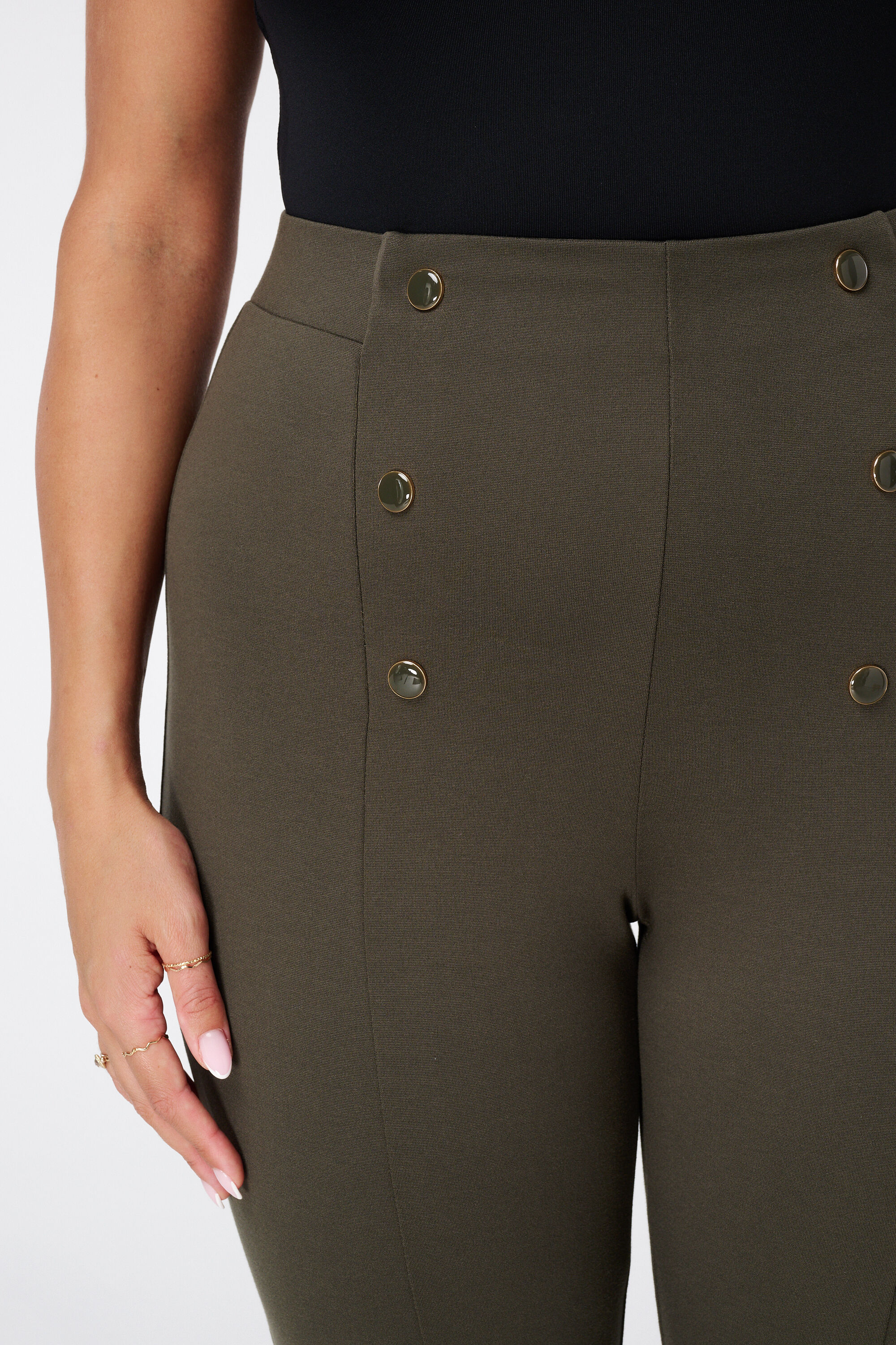 Treggings mit Zierkn&ouml;pfen image number 4