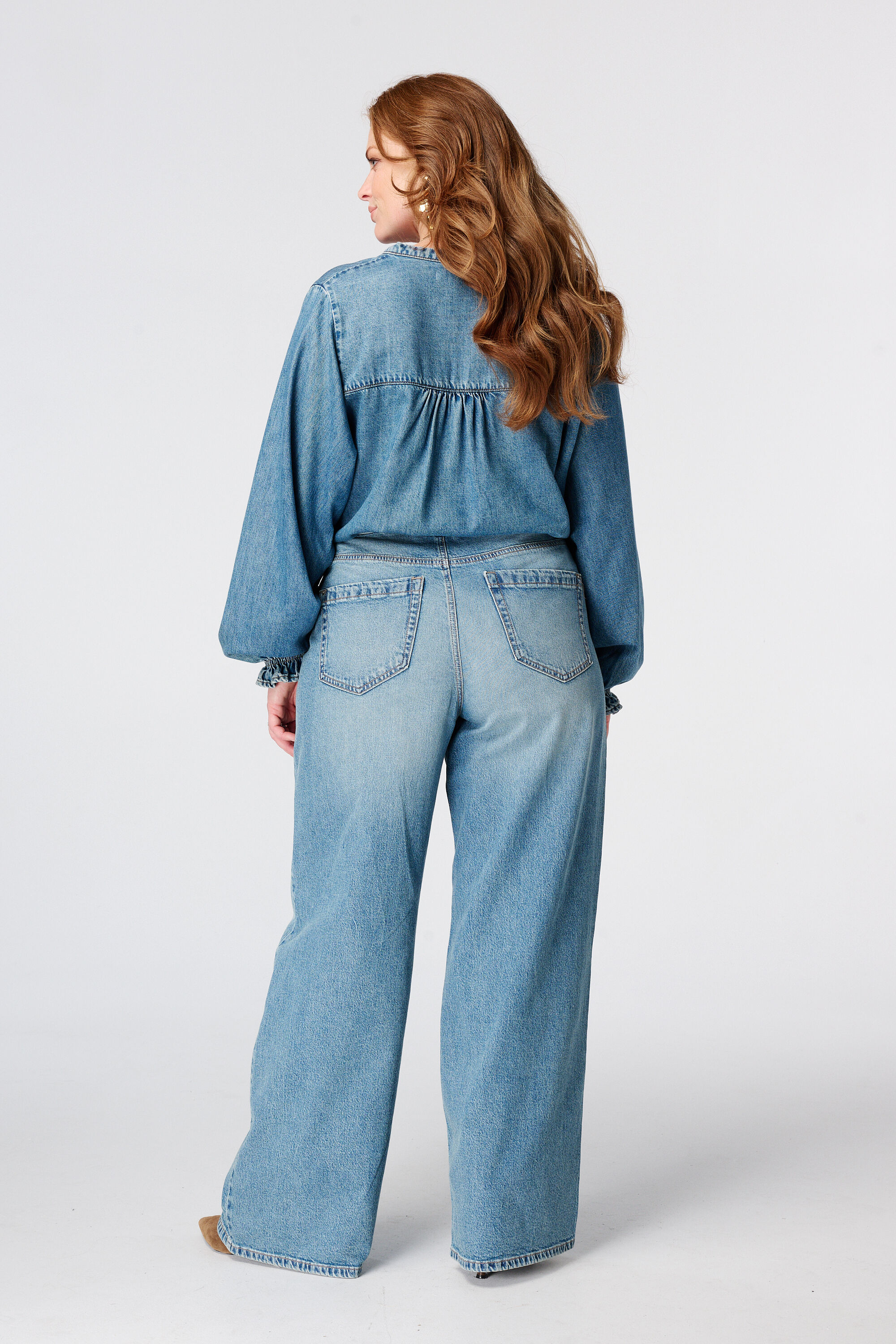 Weite Jeans mit hoher Taille image number 3