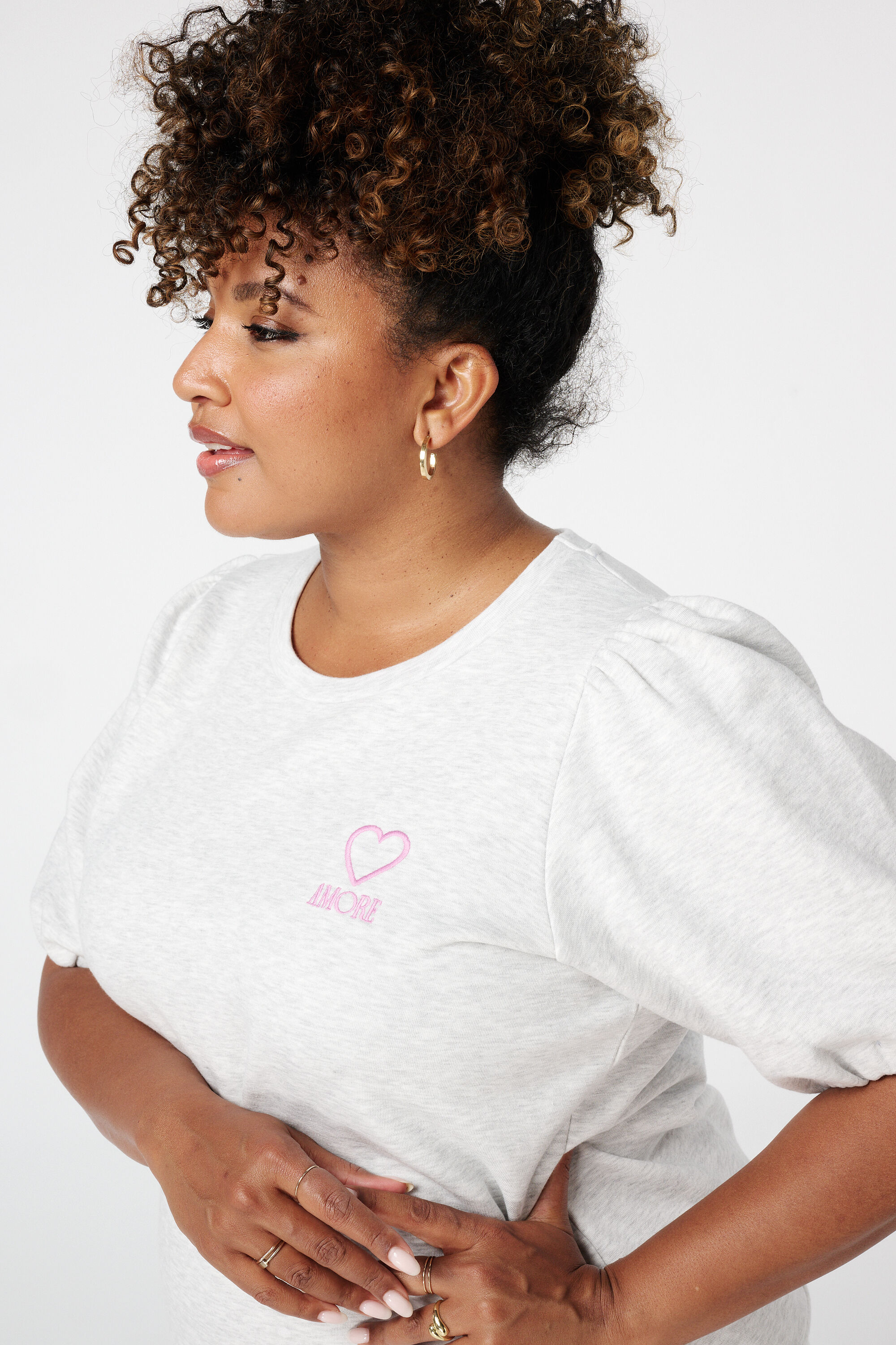 Sweatshirt mit Puff&auml;rmeln image number 4