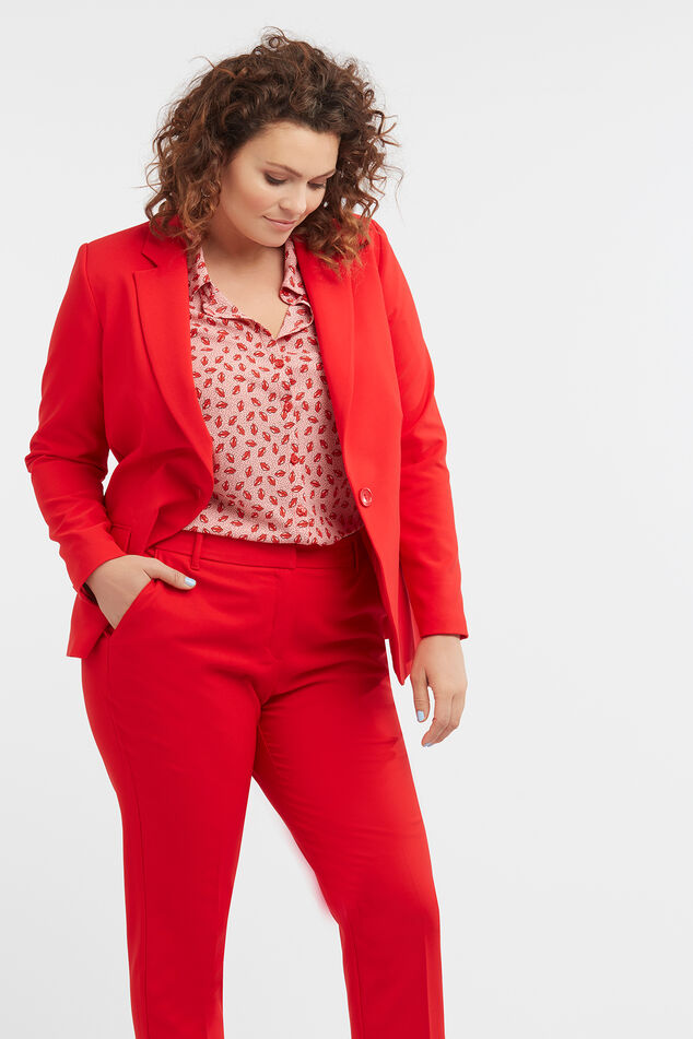 Bluse mit Lippen-Print image number 6