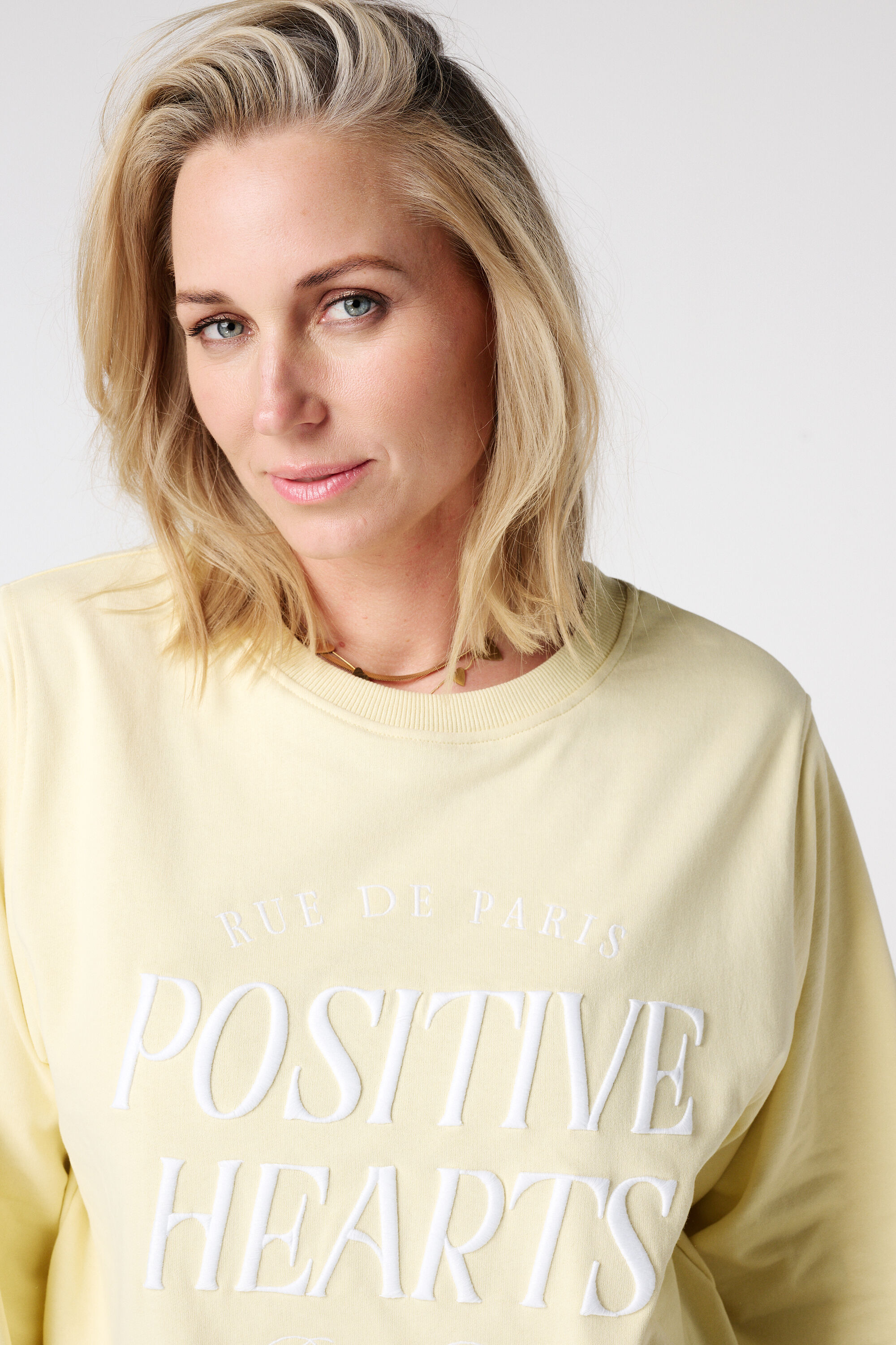 Sweater mit gesticktem Text-Print image number 4