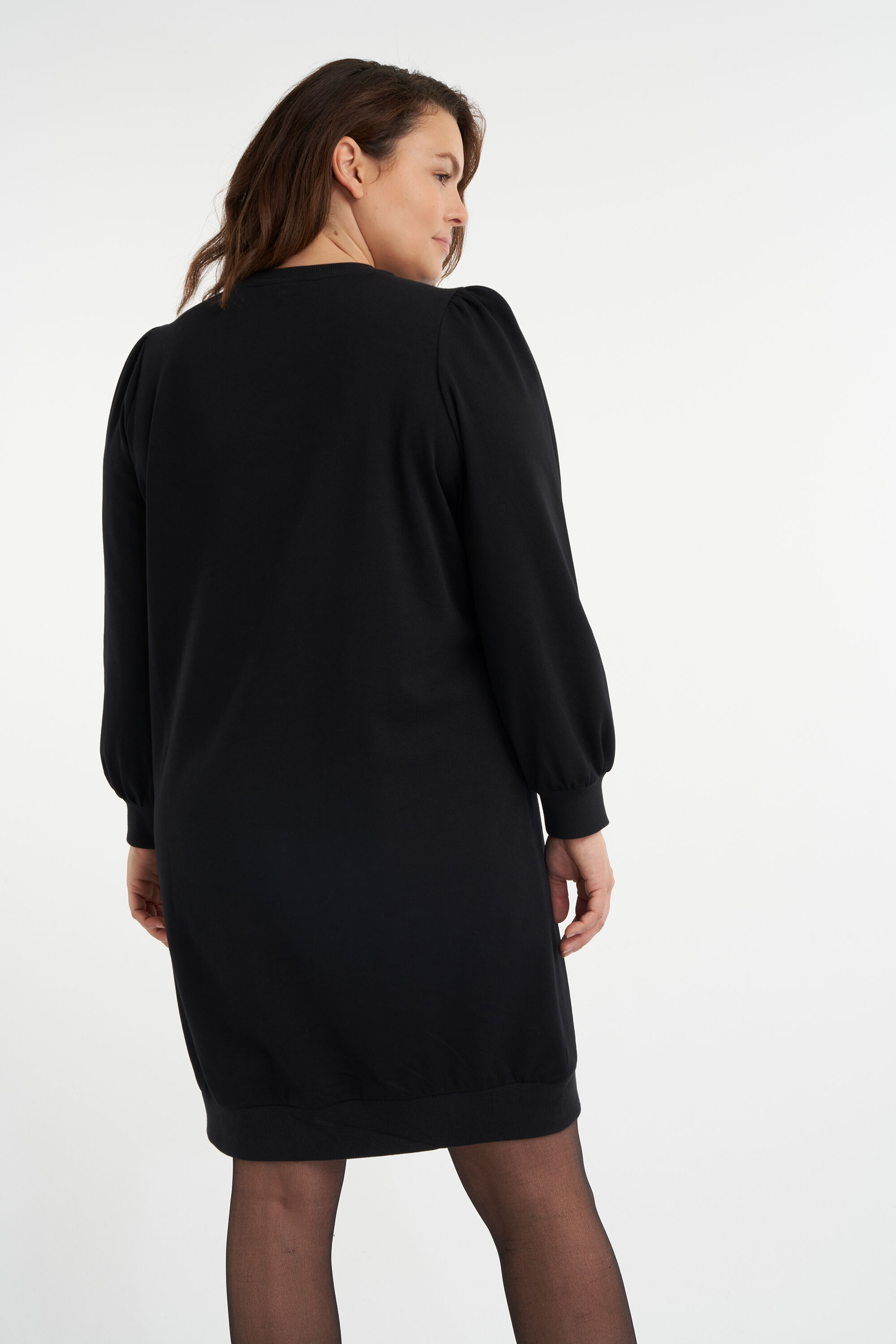 Sweatshirt-Kleid mit Puff&auml;rmeln  image number 3