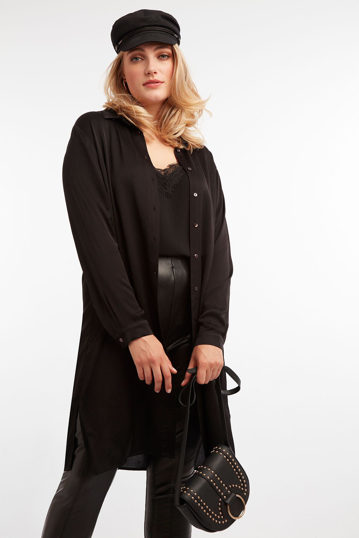 Satin-Bluse image number 4