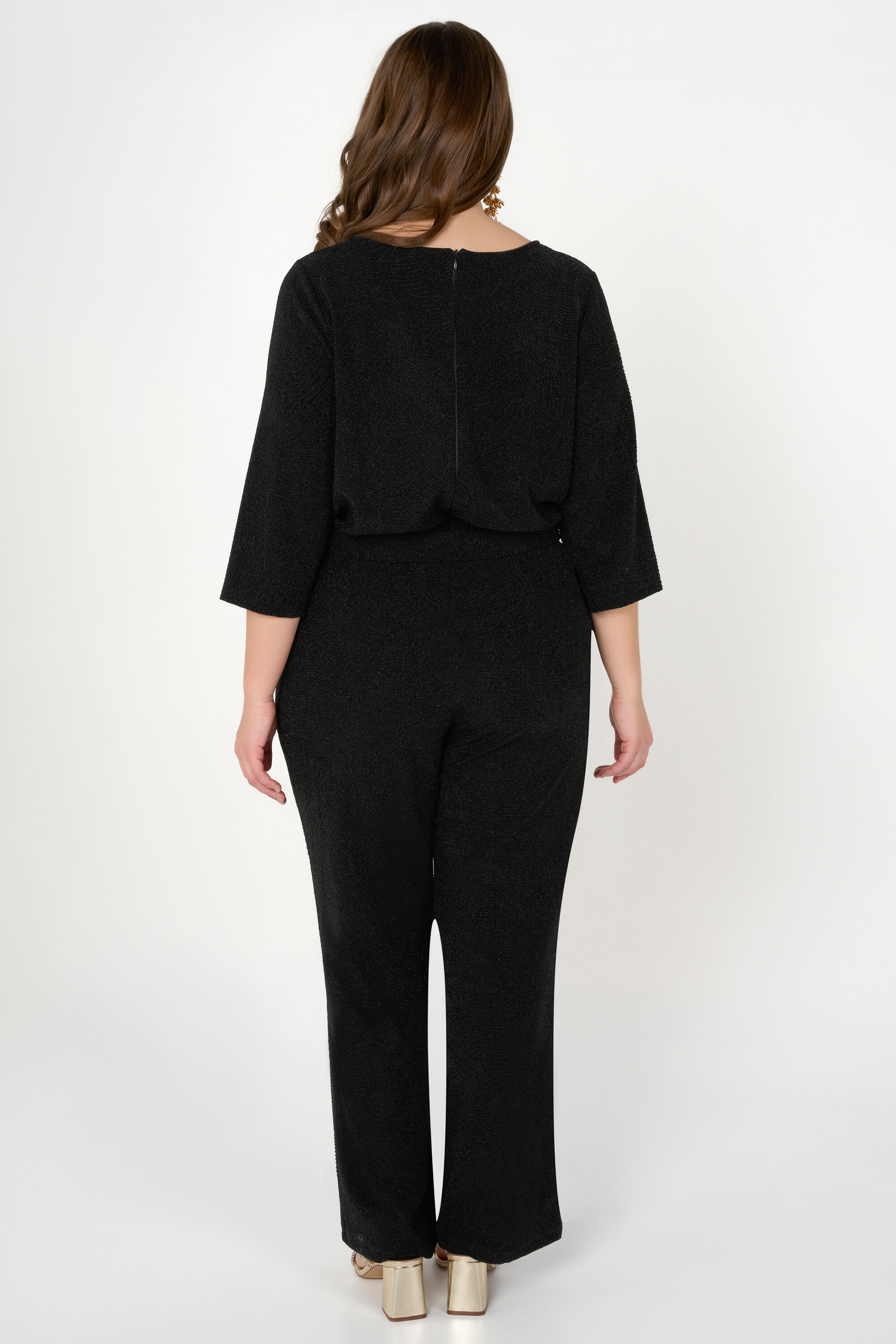 Jumpsuit mit Glitzerstoff  image number 3