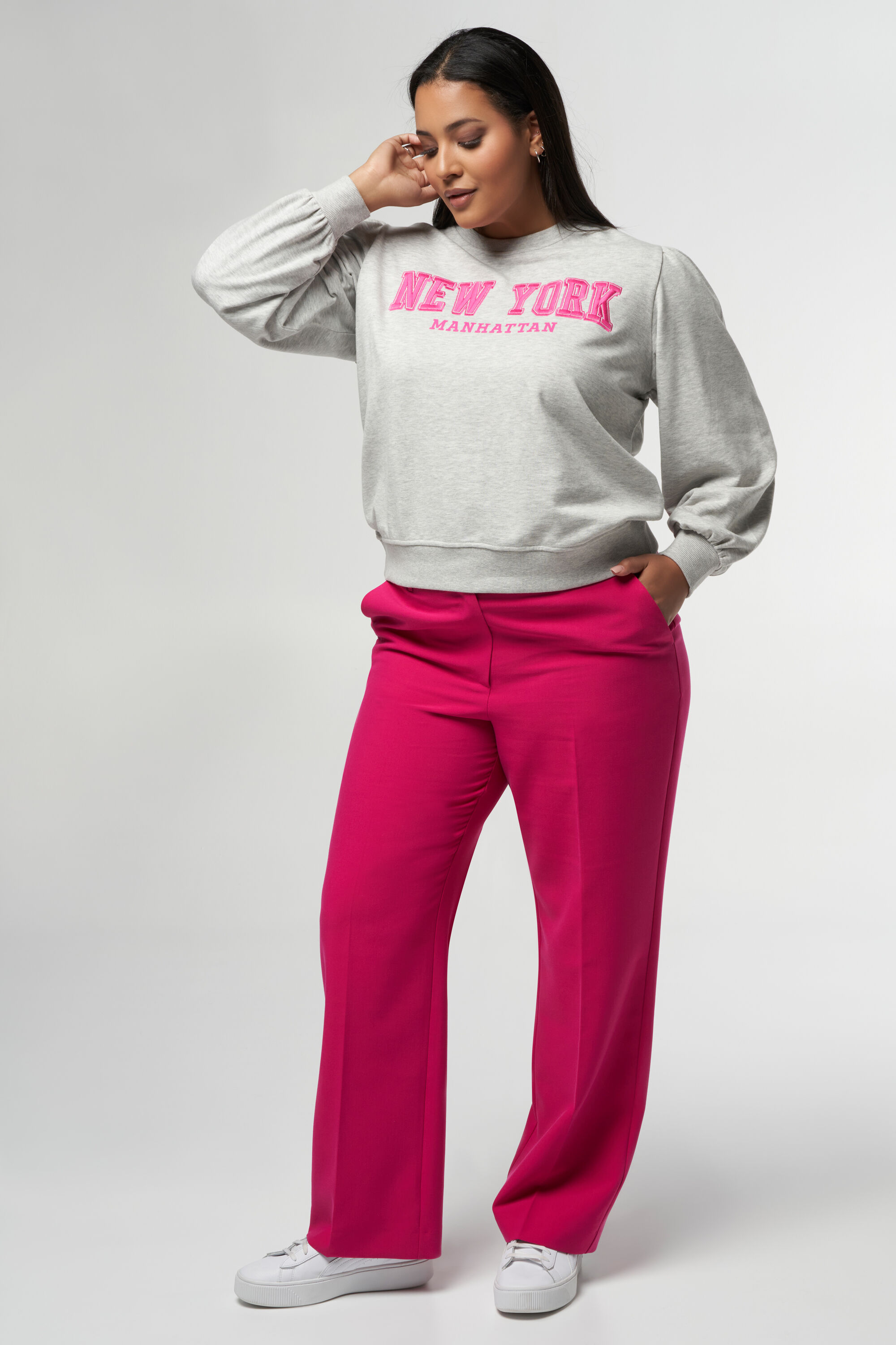 Pullover mit &bdquo;NEW YORK&ldquo; Text-Print  image number 5