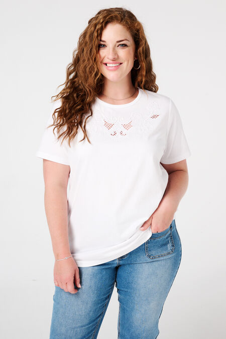 T-Shirt mit Stickerei  T-Shirt mit Stickerei