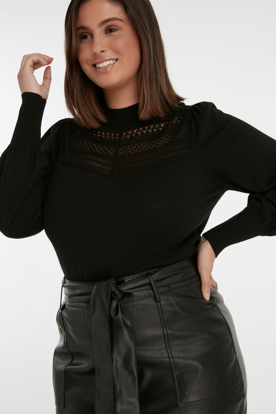 Kunstleder-Rock mit Kn&ouml;pfen image number 5