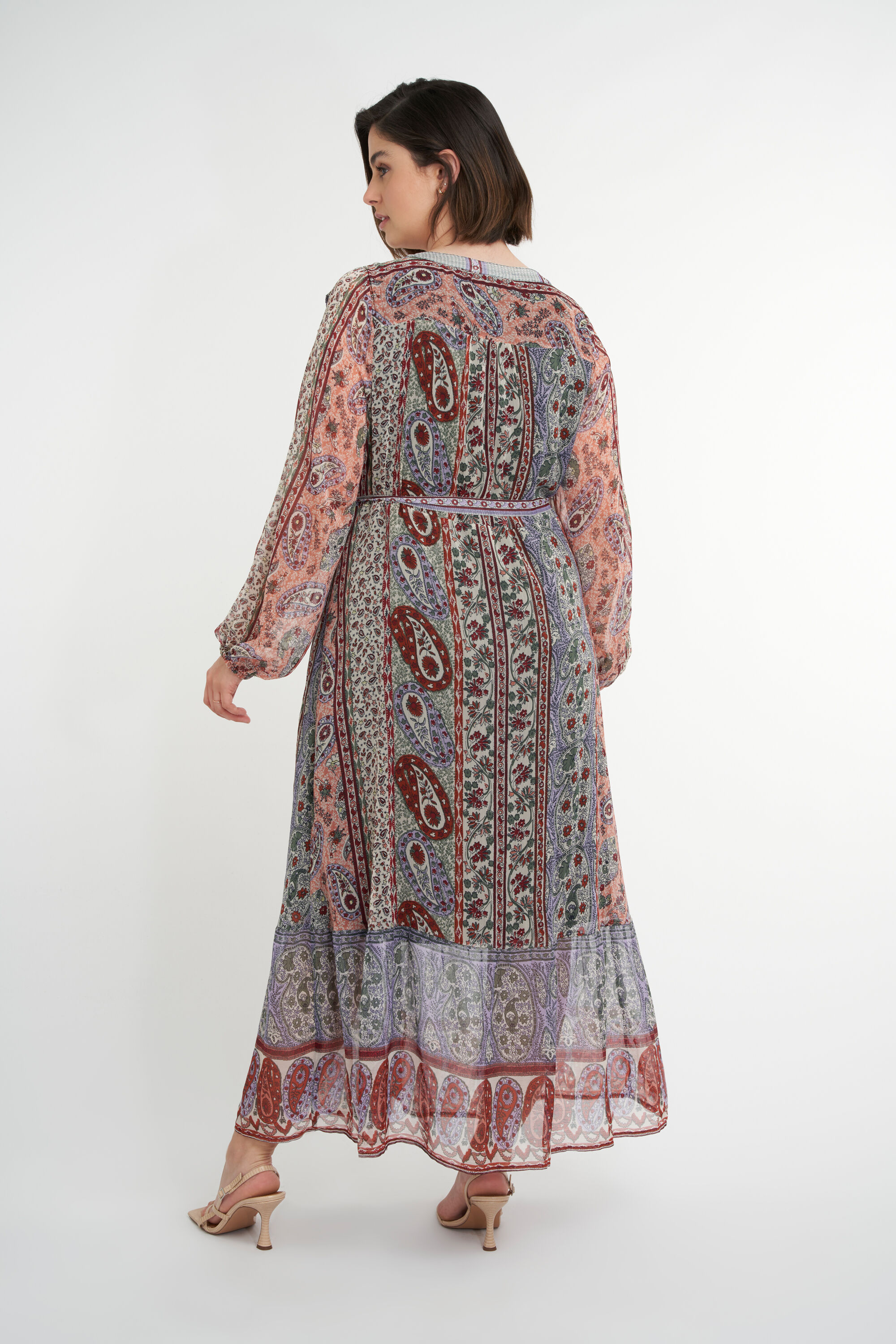 Langes Kleid mit Print  image number 4