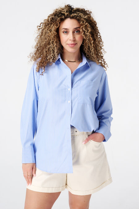 Gestreifte Hemdbluse Gestreifte Hemdbluse
