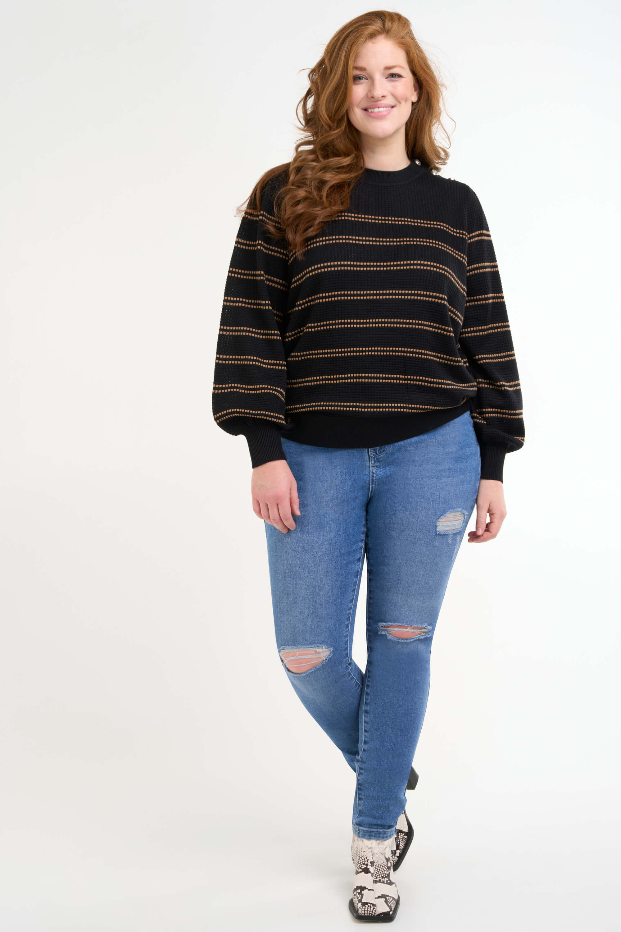 Gestreifter Pullover  image number 4