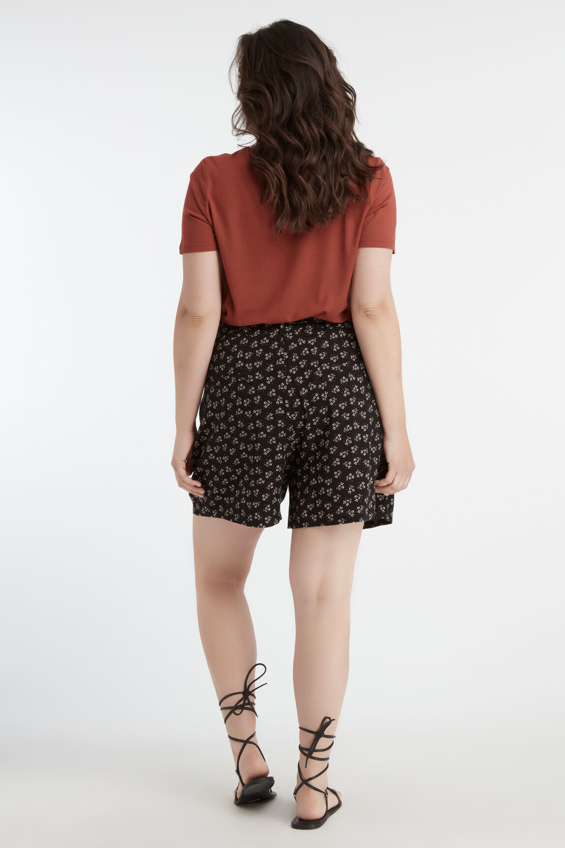 Viskose-Shorts mit Print image number 4