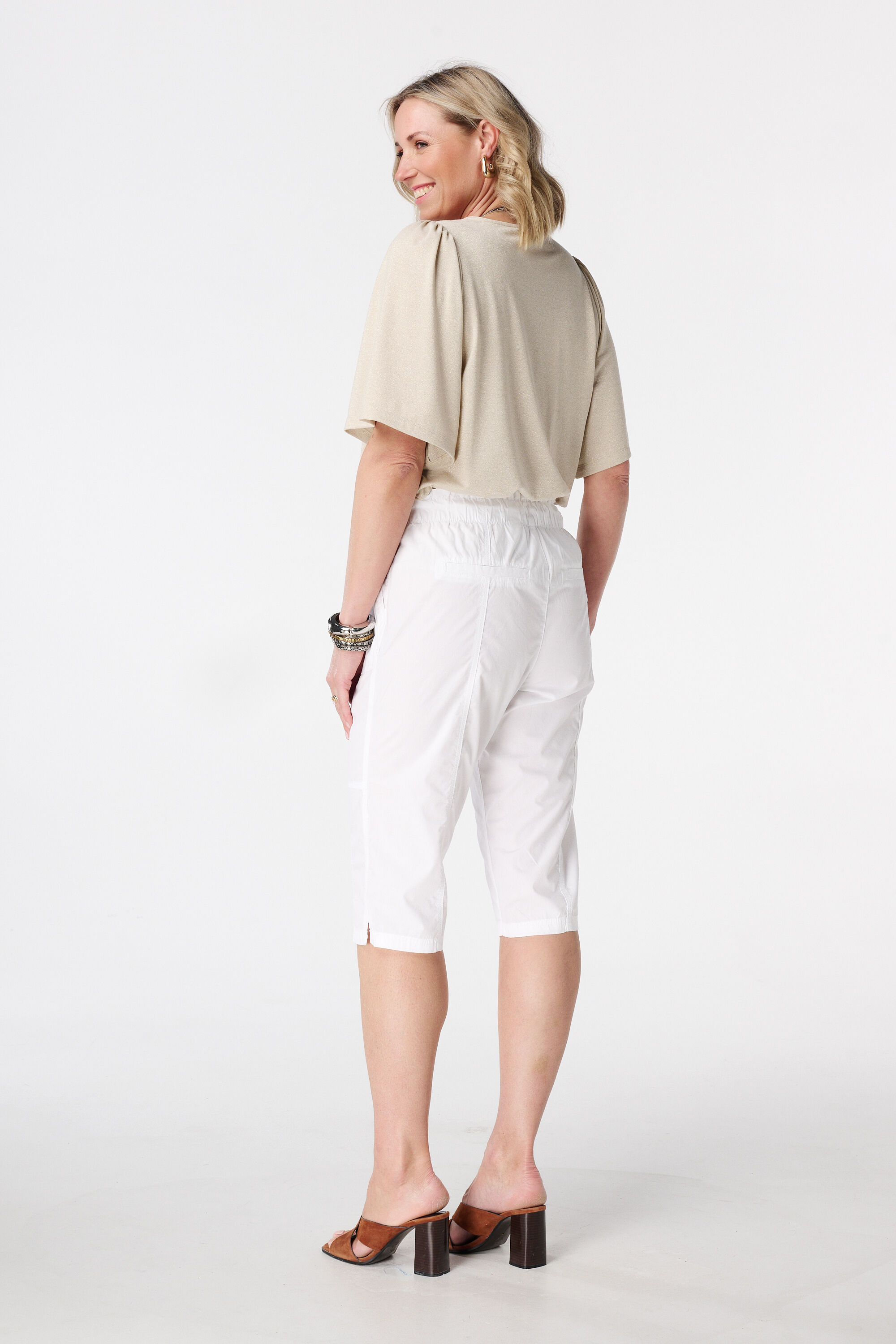 Caprihose mit elastischem Bund image number 3