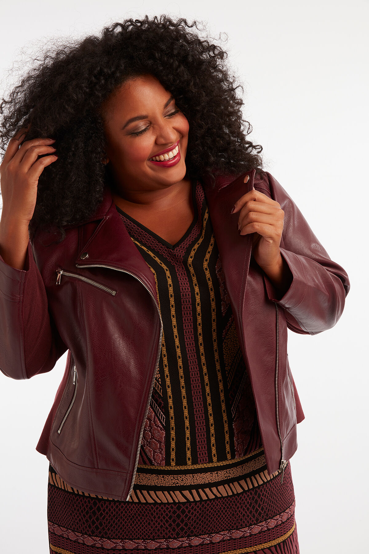 Biker-Jacke aus Kunstleder image number 4