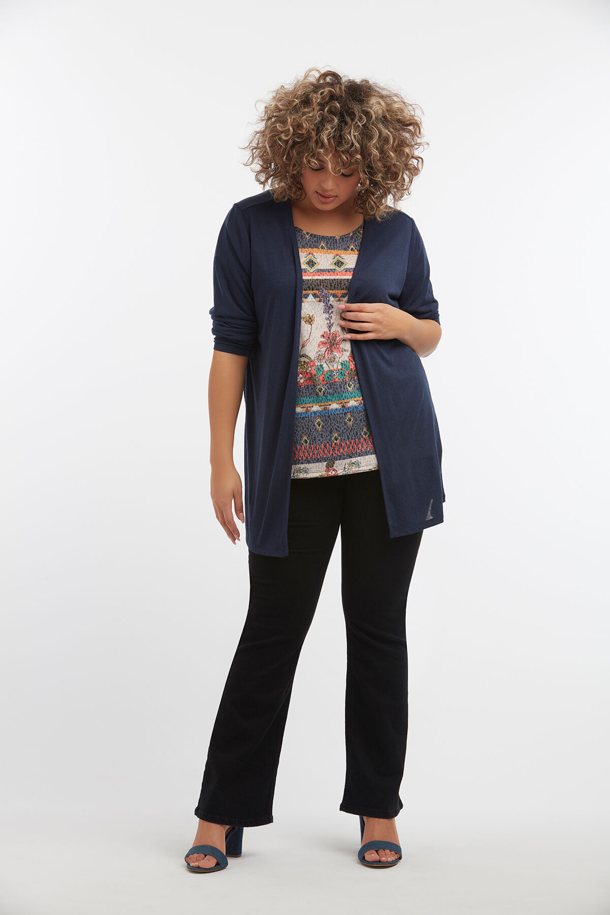 Offener d&uuml;nner Cardigan image number 3