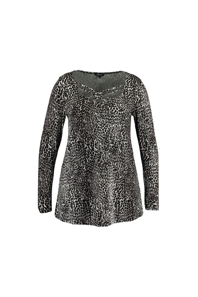 Tunika mit Animal-Print image number 1