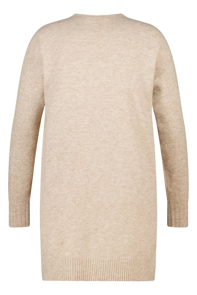 Mittellange Strickjacke mit Eingrifftaschen image number 2