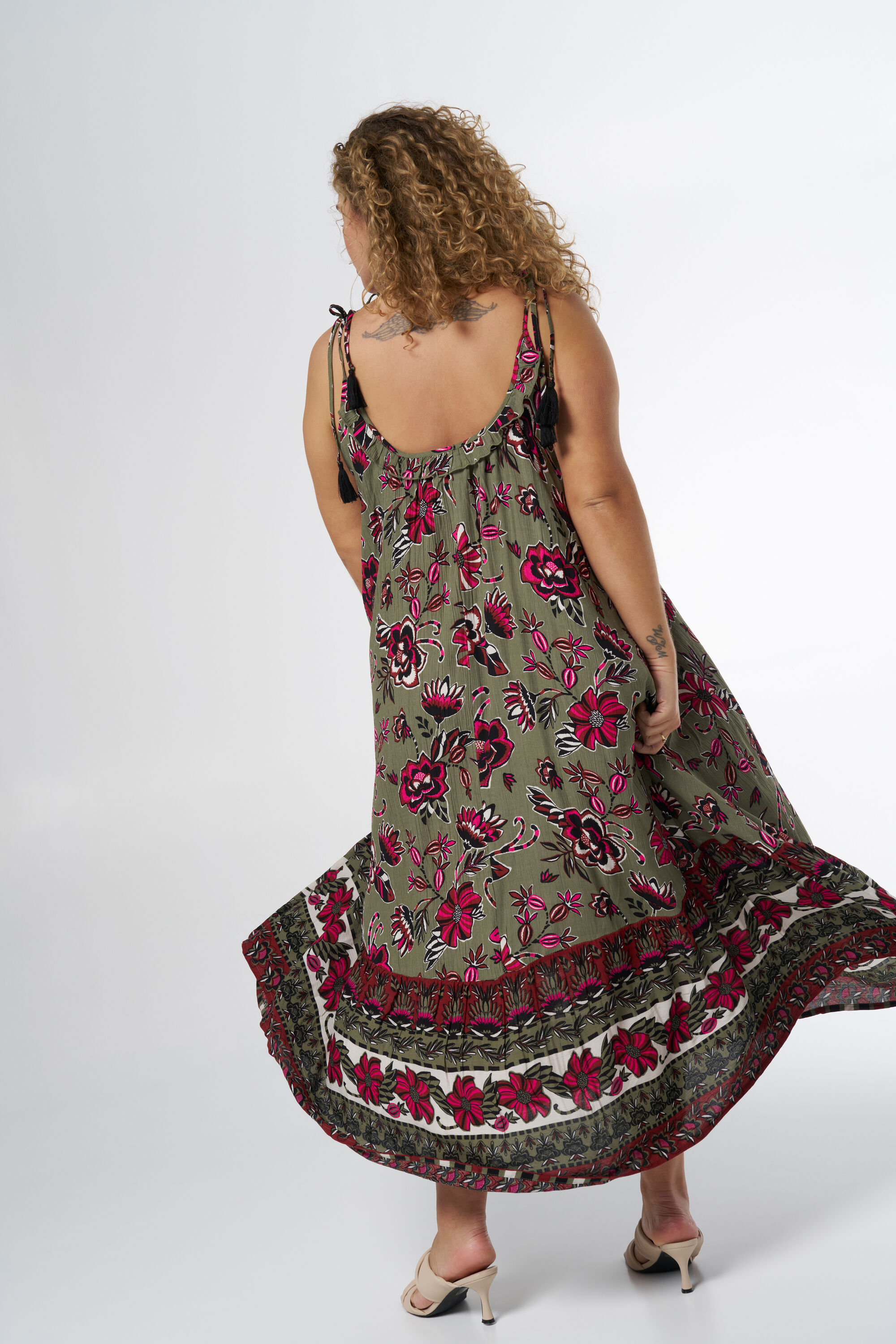 Midikleid mit Blumen-Print image number 3