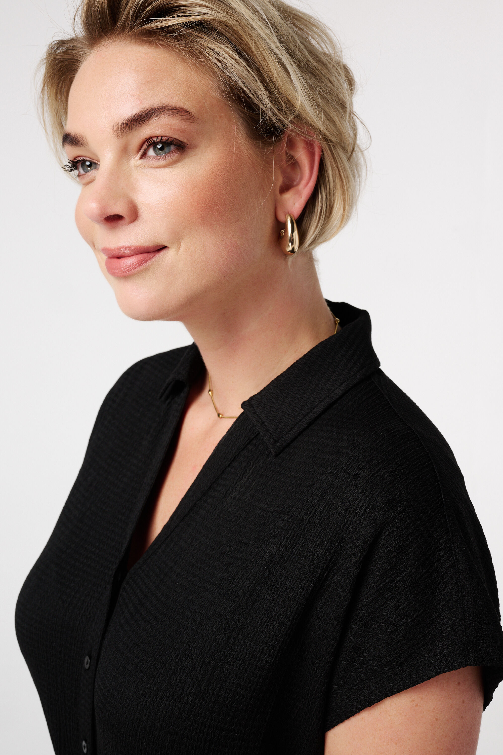 Playsuit mit G&uuml;rtel und Kragen image number 4