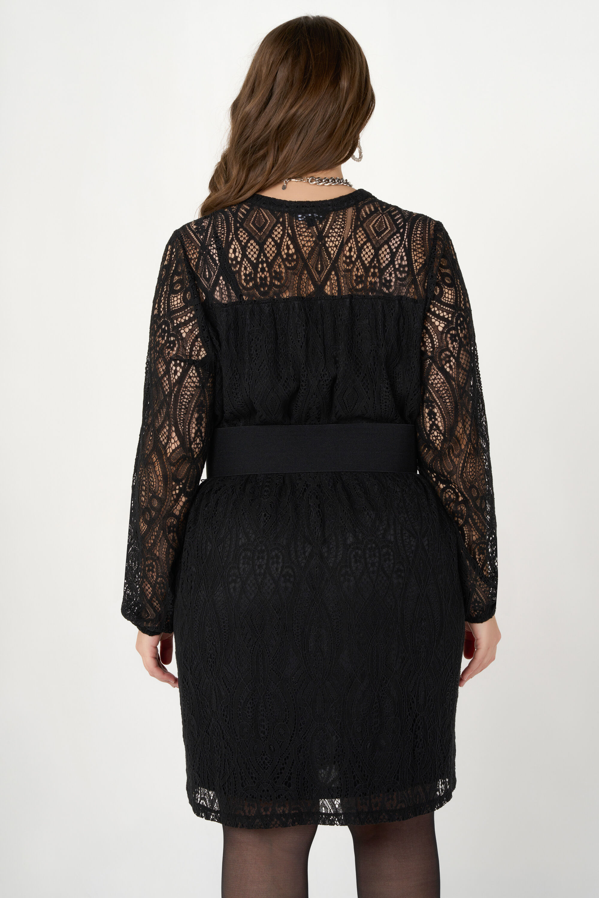 Midikleid mit Spitzenelement image number 3