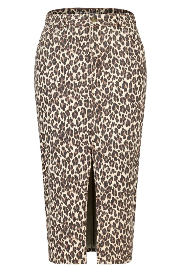 Denimrock mit Pantherprint image number 1