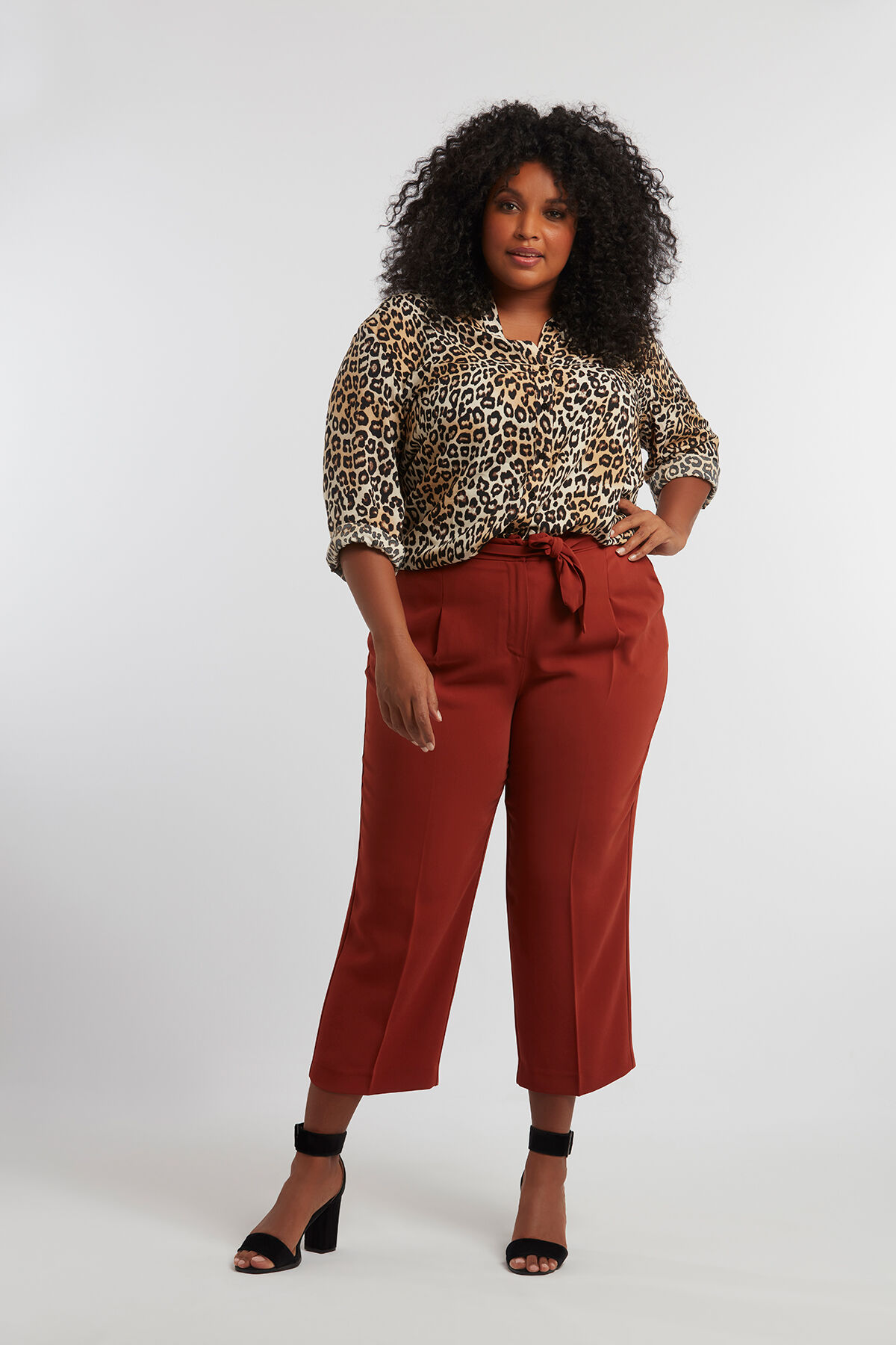 Bluse mit Leopardenmotiv image number 3