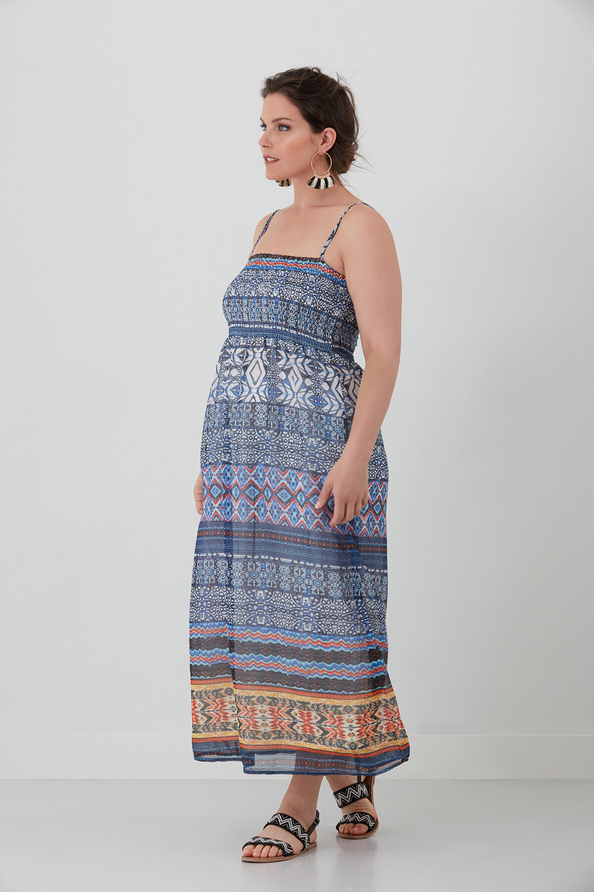 Gemustertes Maxikleid image number 3