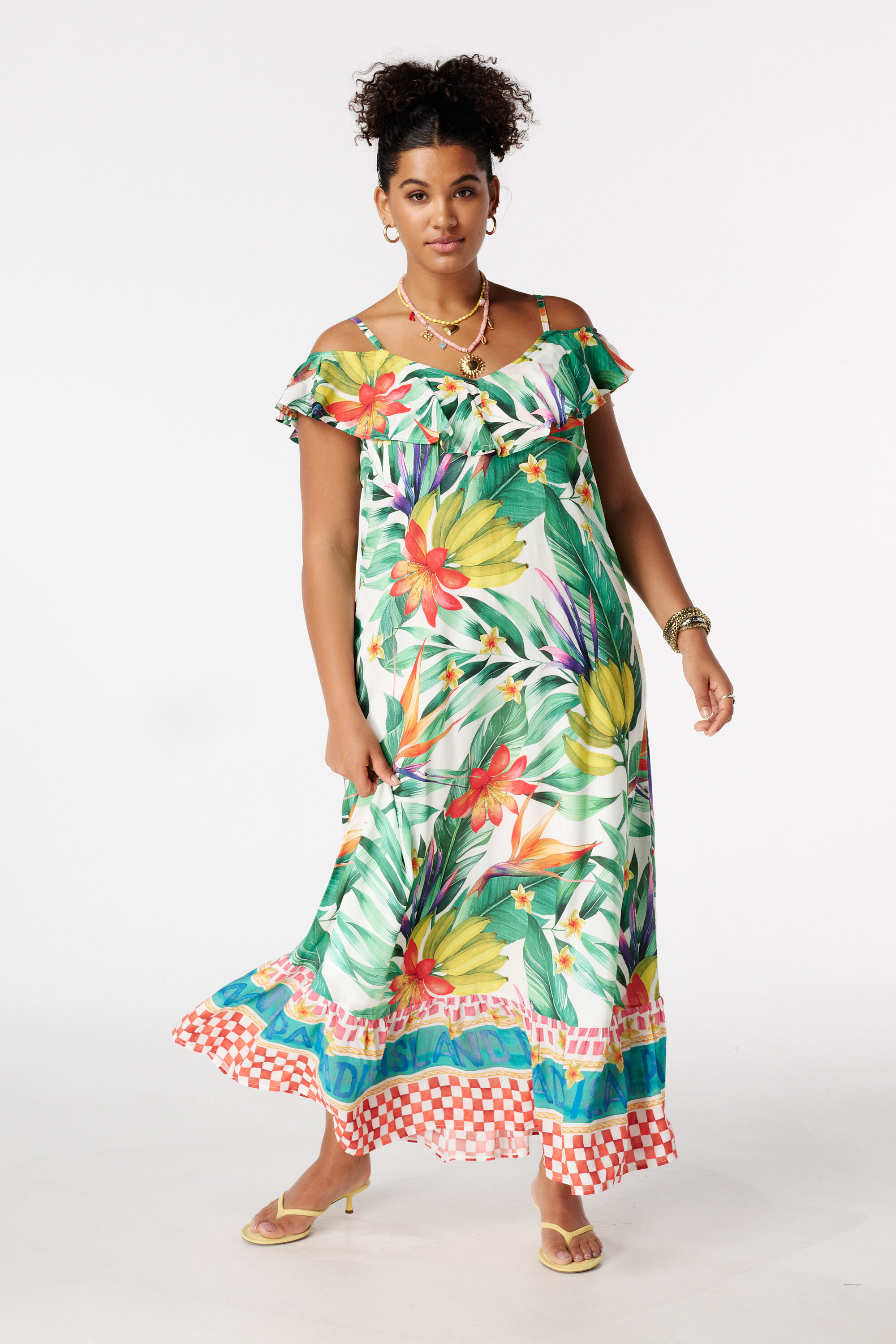 Maxikleid mit kurzen &Auml;rmeln image number 0