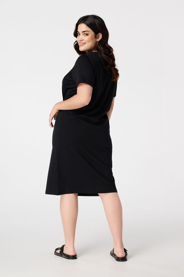 Kleid mit umgeschlagenem Element image number 3