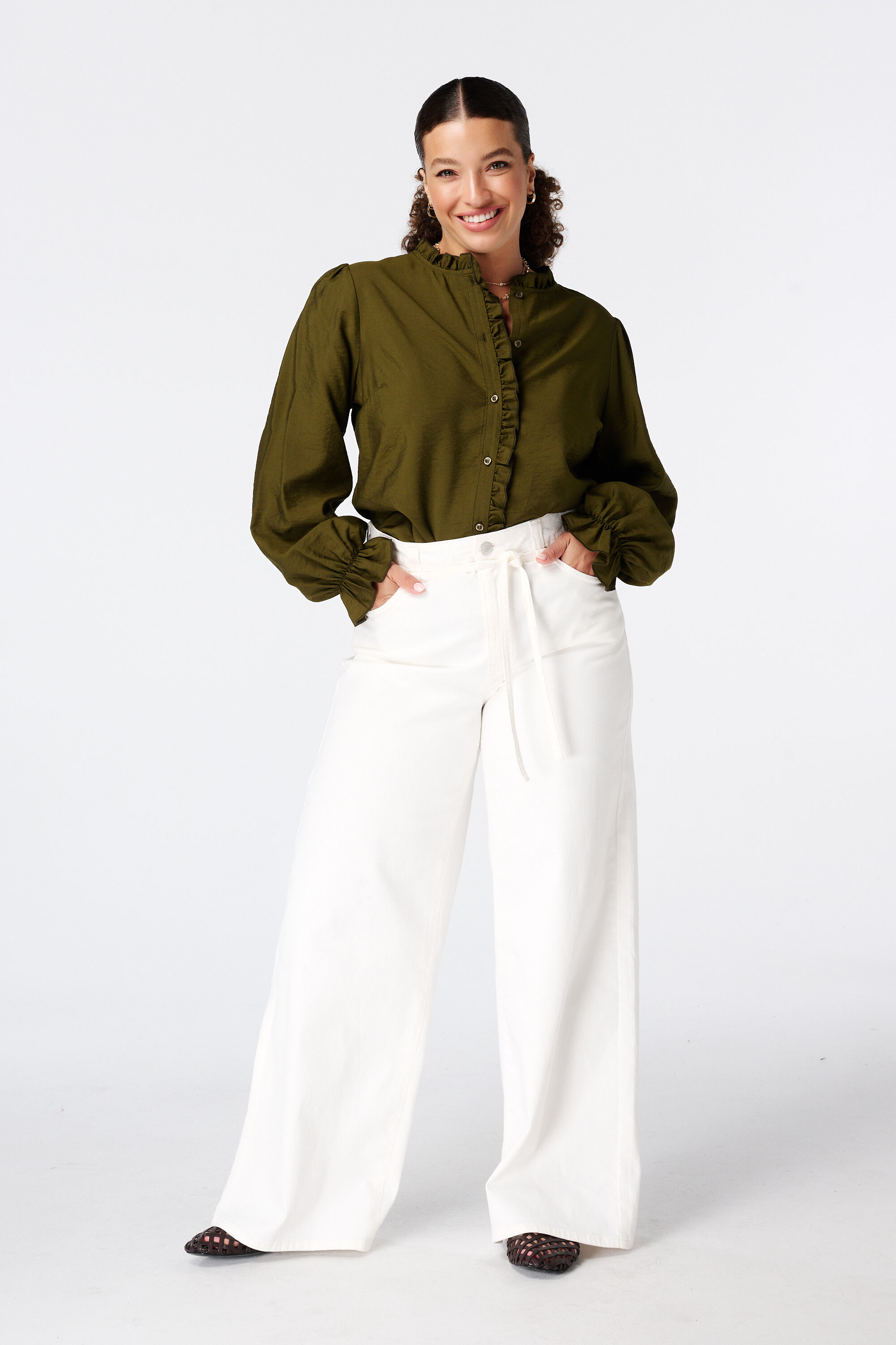 Bluse mit Volants image number 5