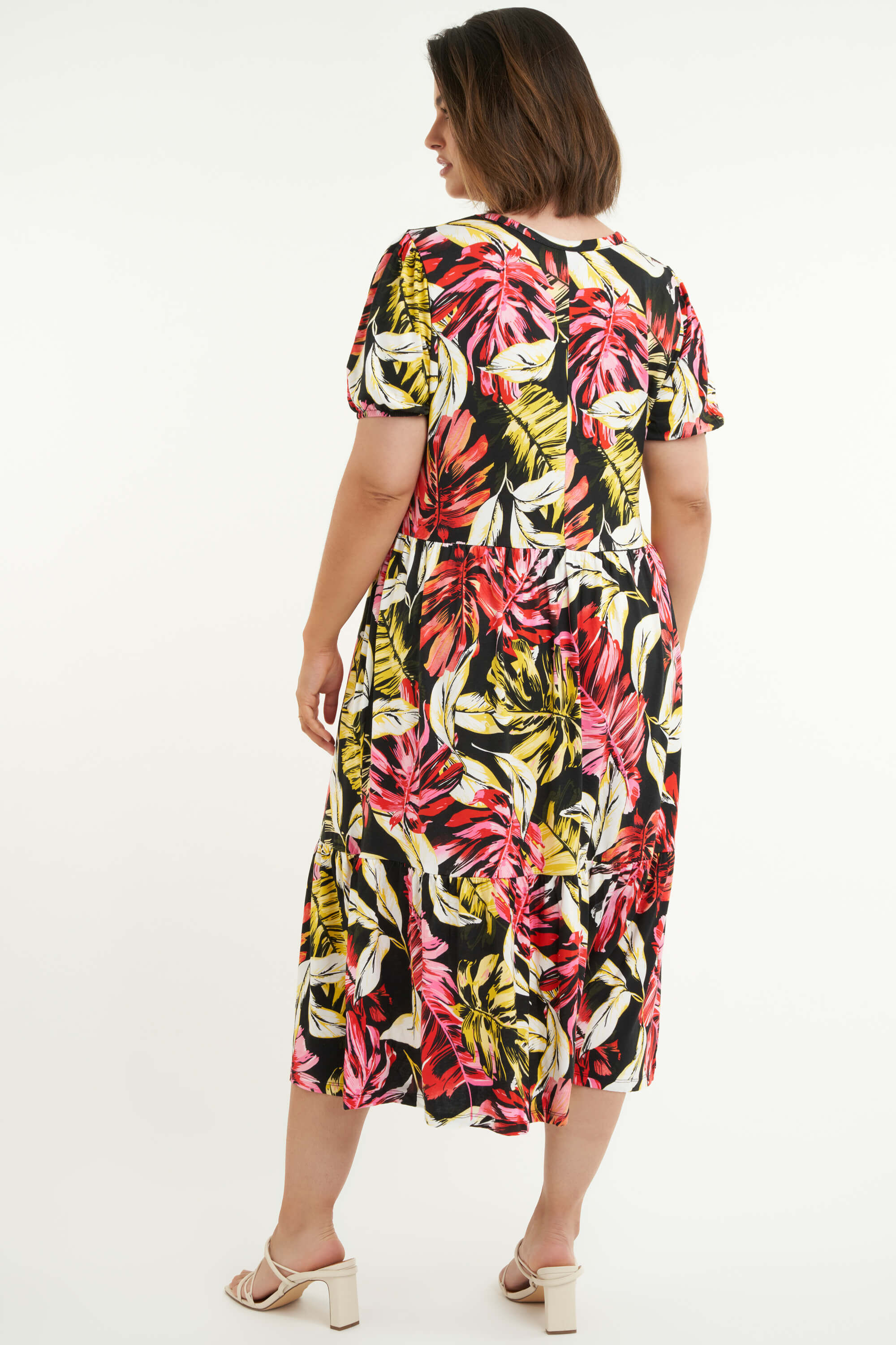 Langes Kleid mit Print  image number 4