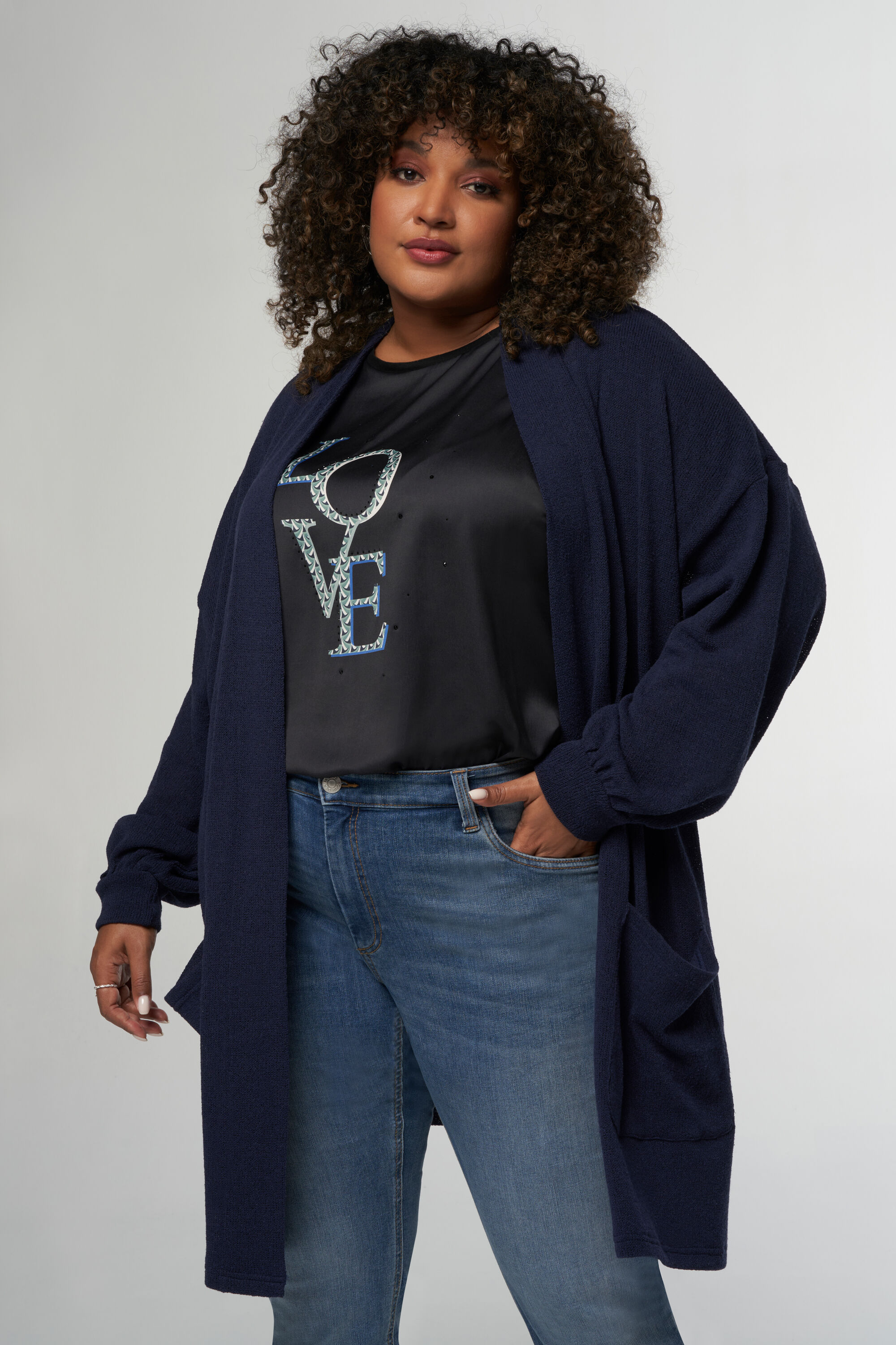 Weit geschnittener Cardigan  image number 0