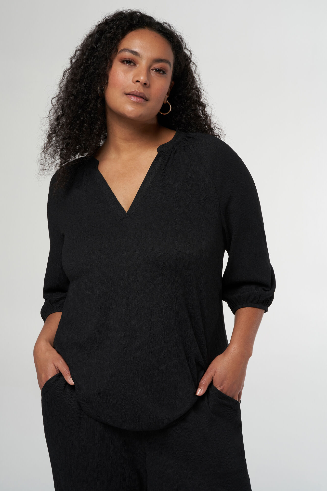 Top mit Dreiviertel&auml;rmeln  image number 5