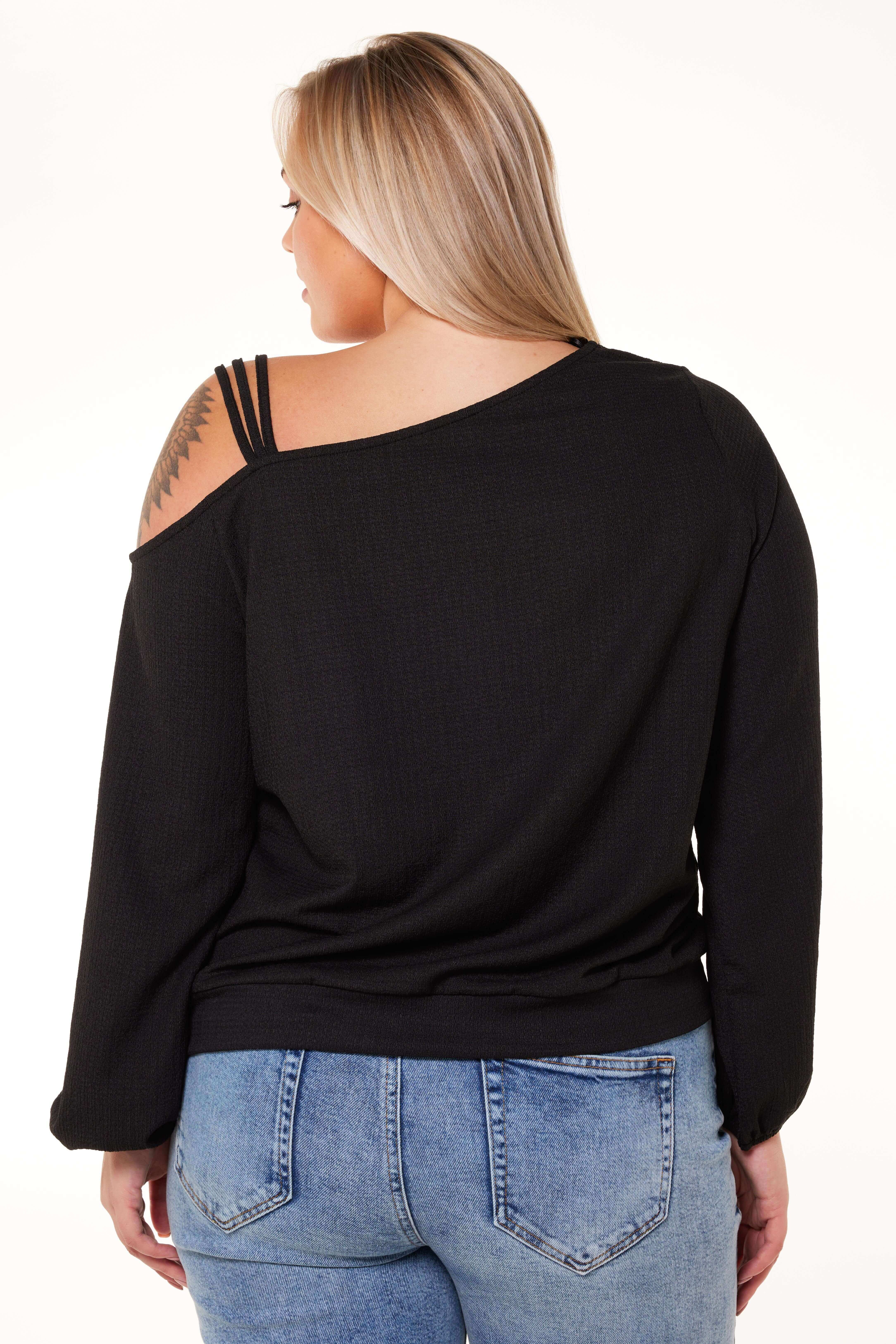 Schulterfreier Pullover image number 3