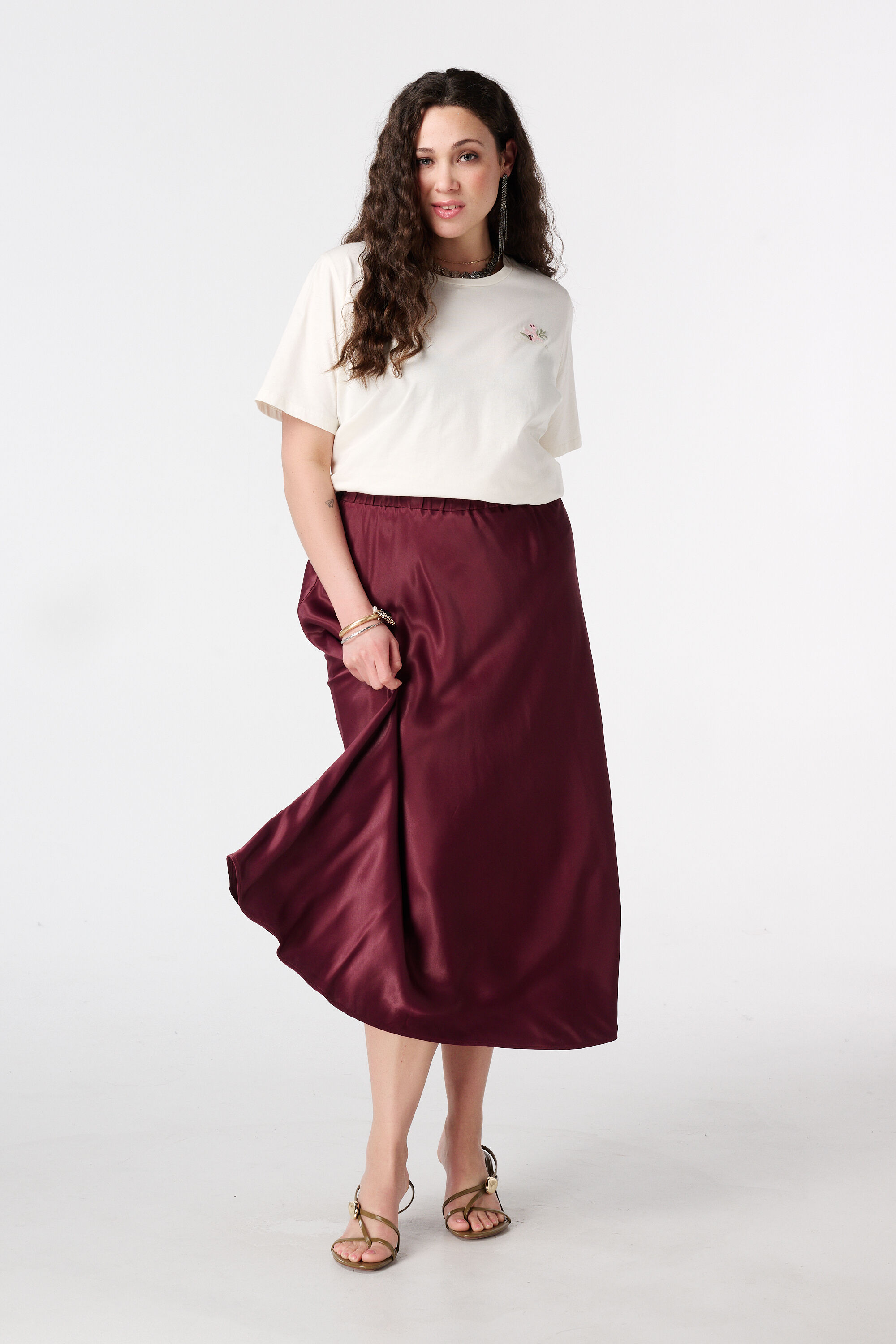 Midi-Rock aus Satin image number 6