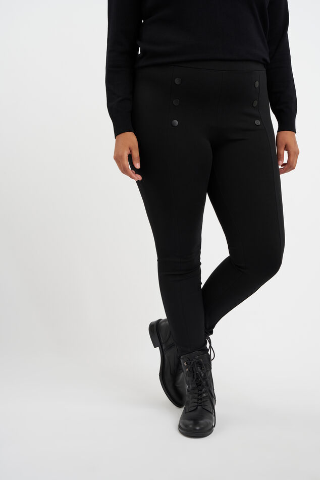 Treggings mit Knopf-Detail image number 0